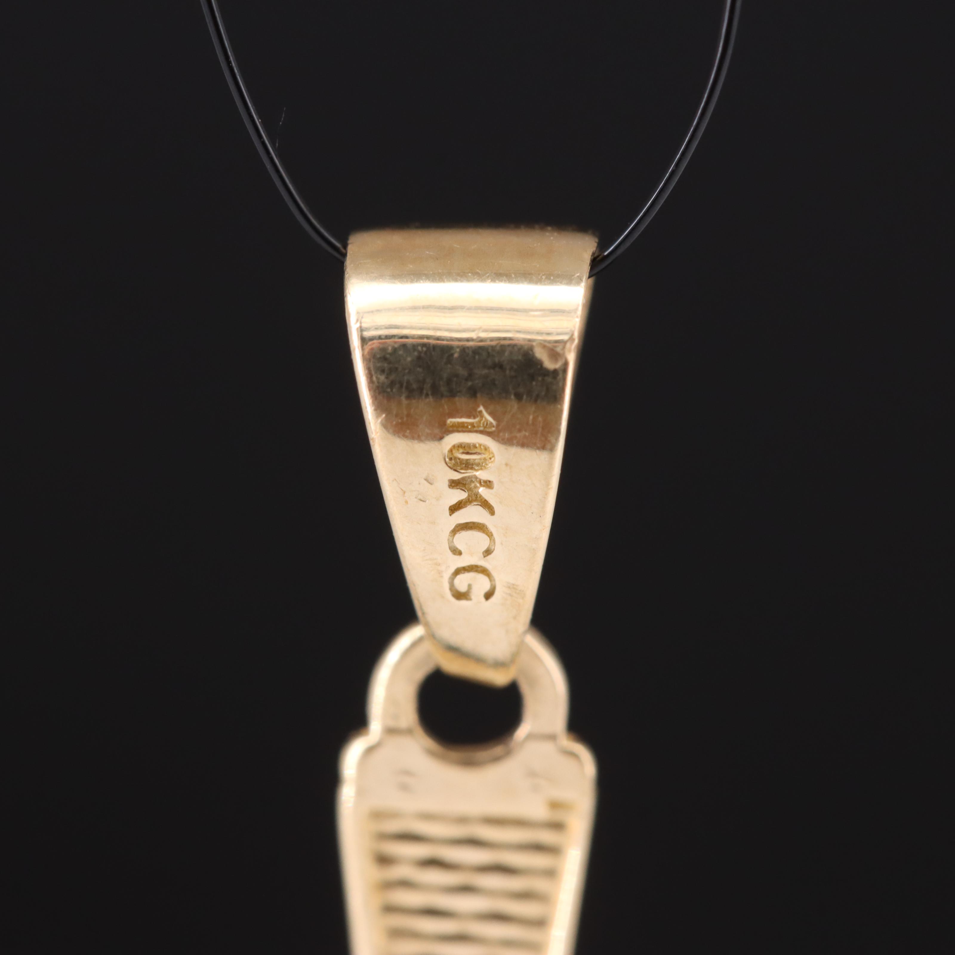 10K Howlite Eye of Horus Pendant