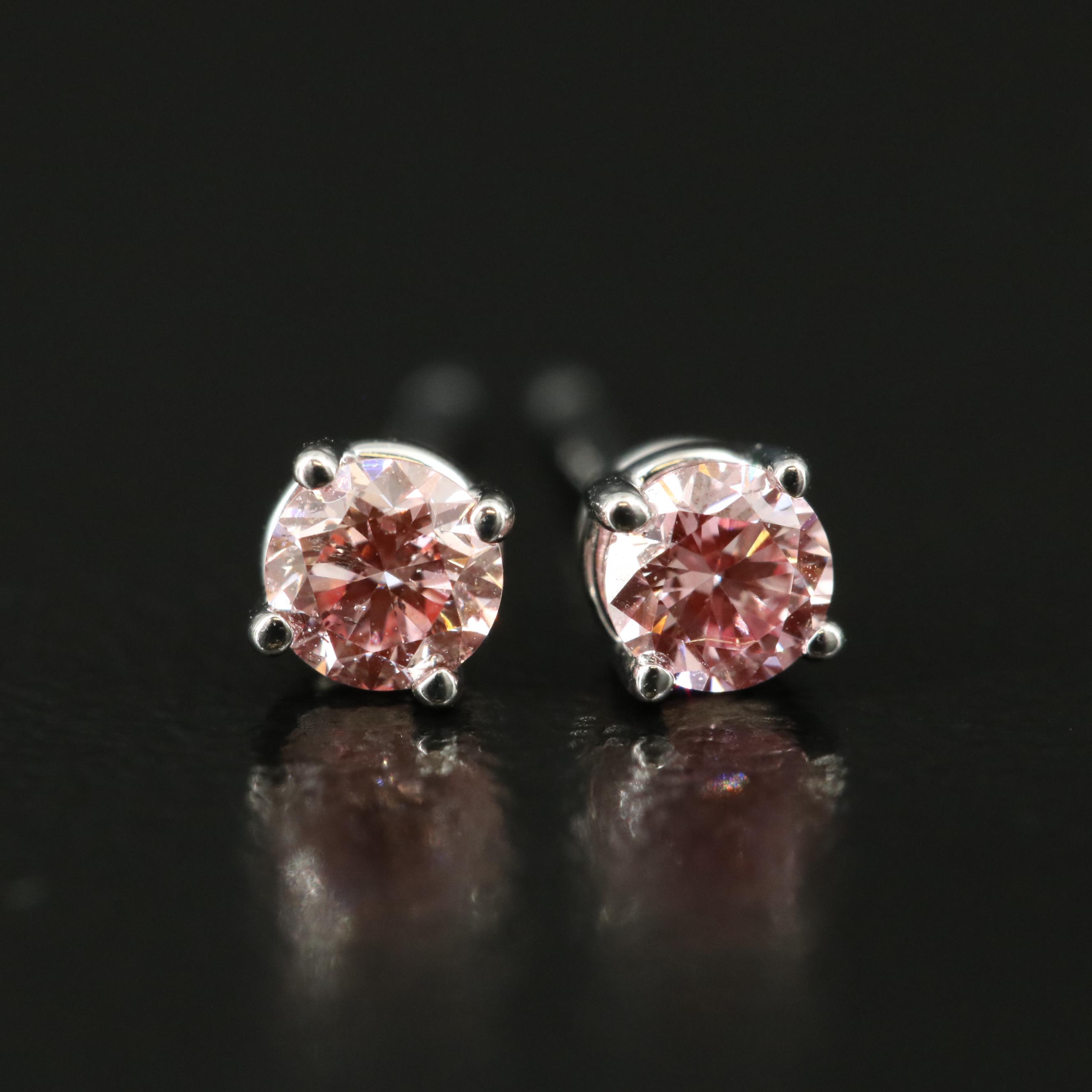 10K 0.20 CTW Lab Grown Diamond Stud Earrings