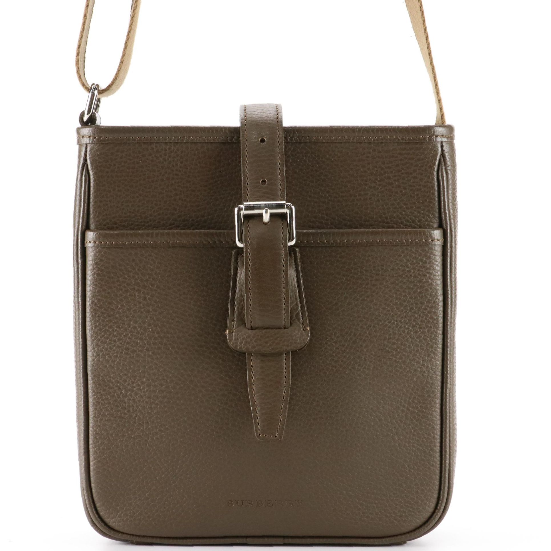 Burberry Crossbody in Grain Leather with Box