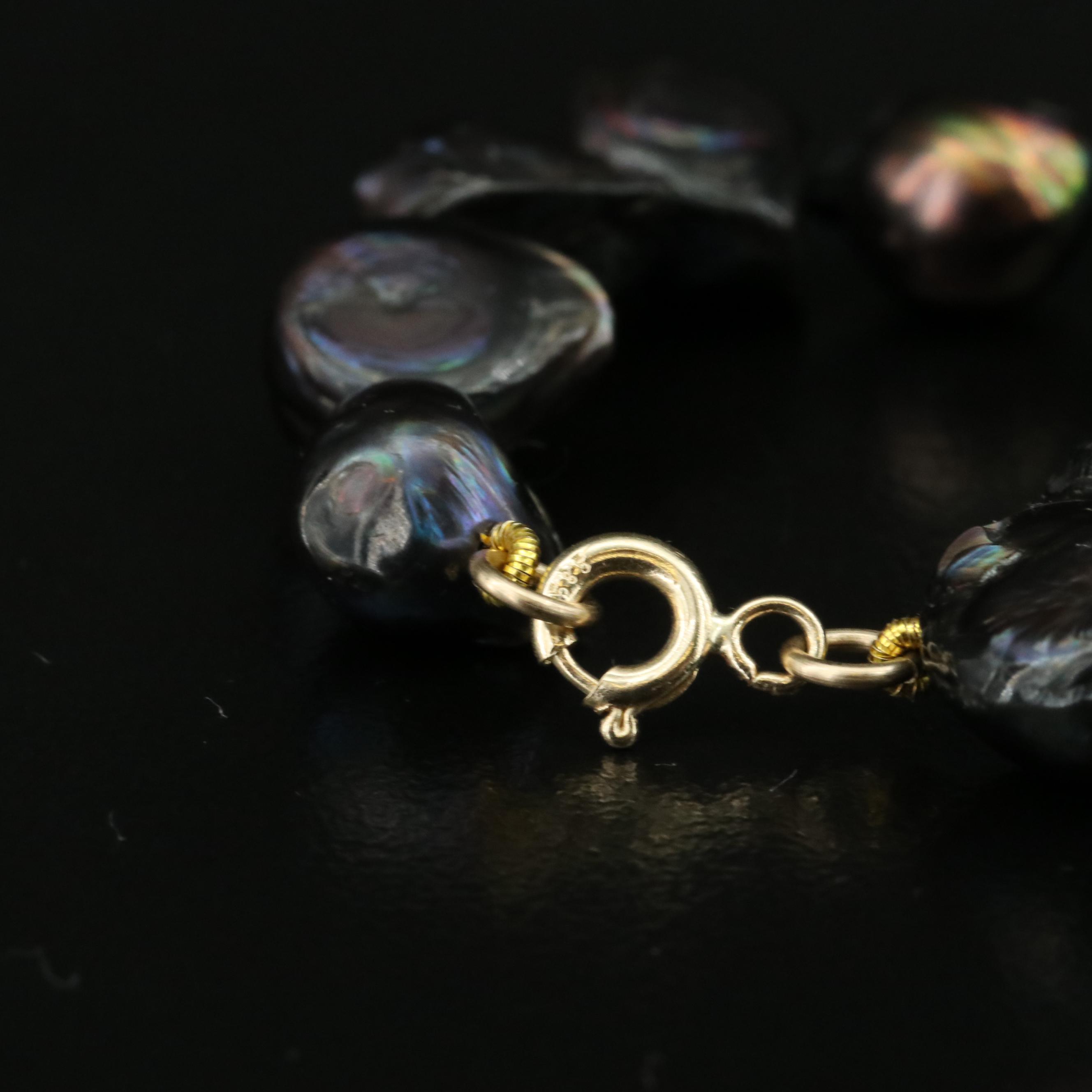 Pearl Necklace with 14K Clasp