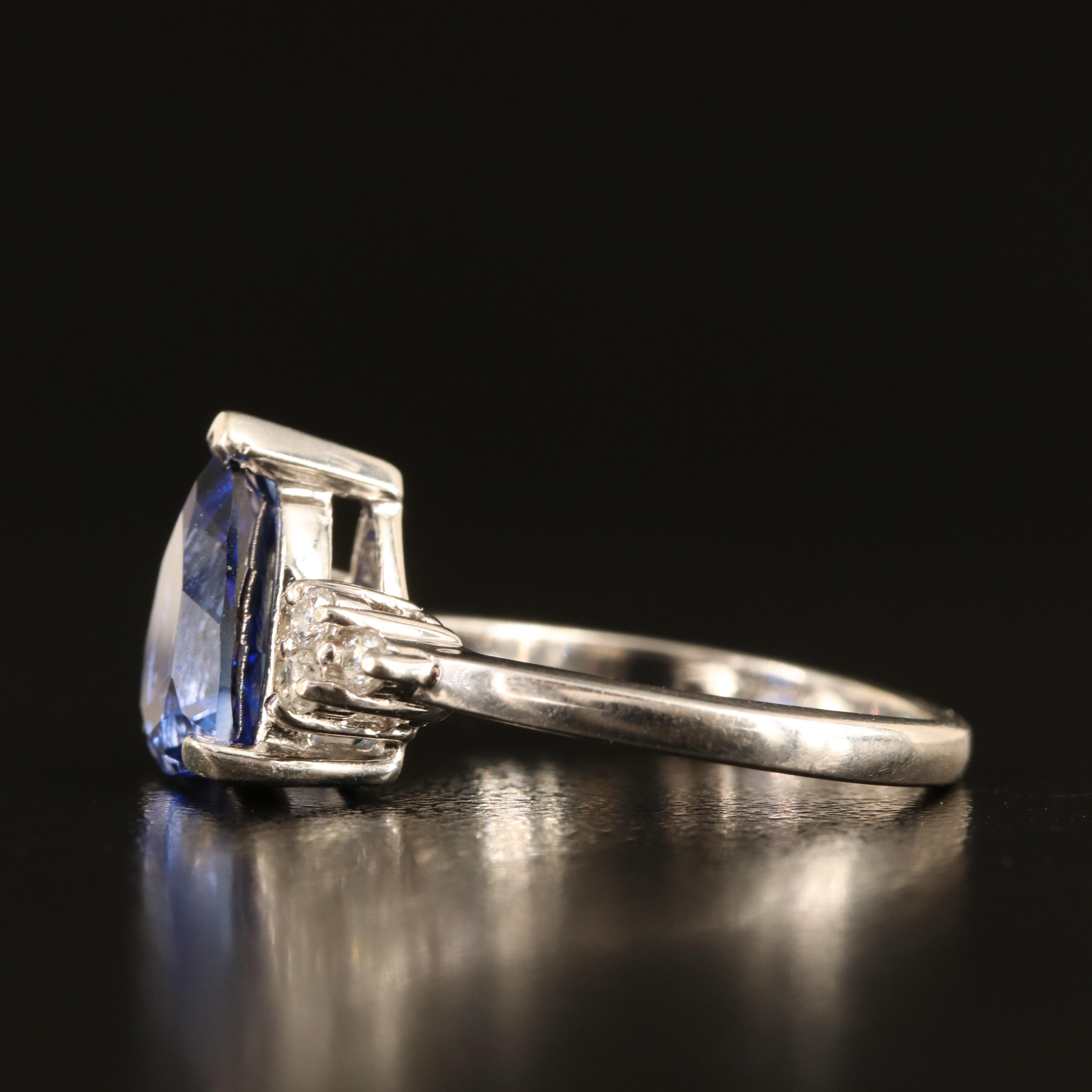10K Sapphire and Diamond Ring