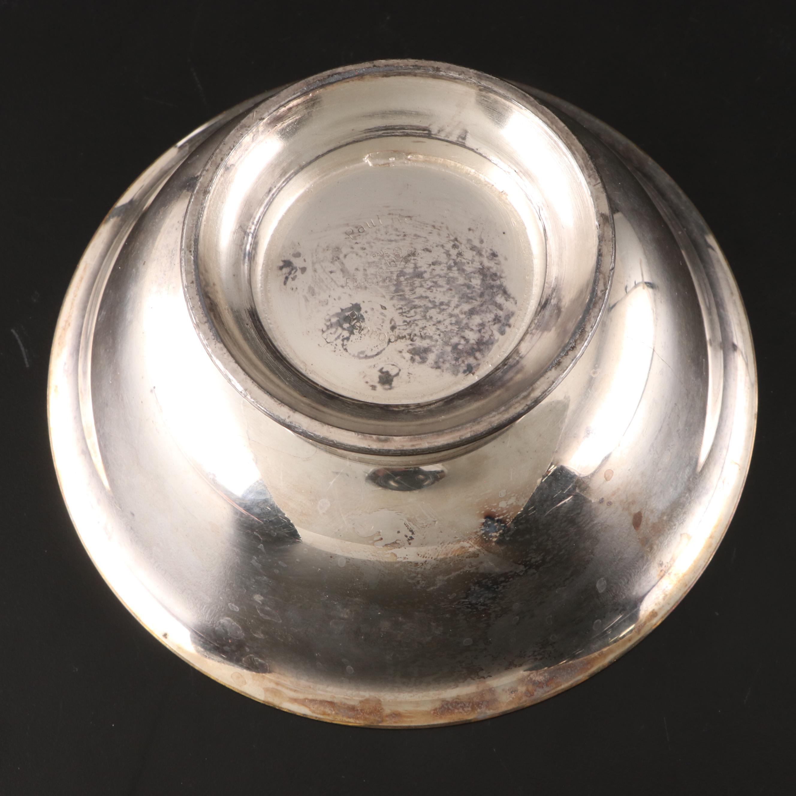 B. Evensen Pewter Coffee Pot with Cocktail Shaker and Silver Plate Tableware