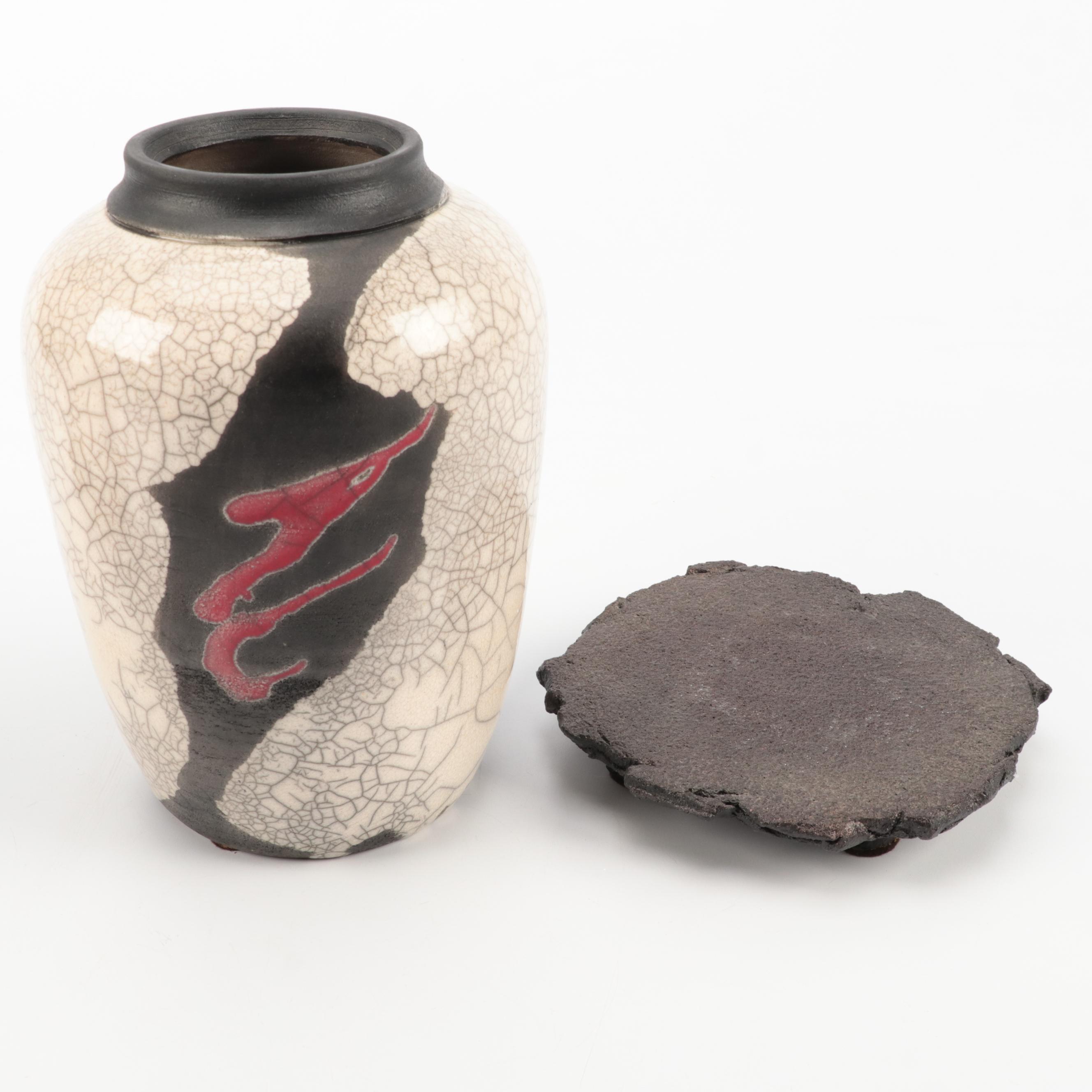 Hawaiian Raku Art Pottery Vases