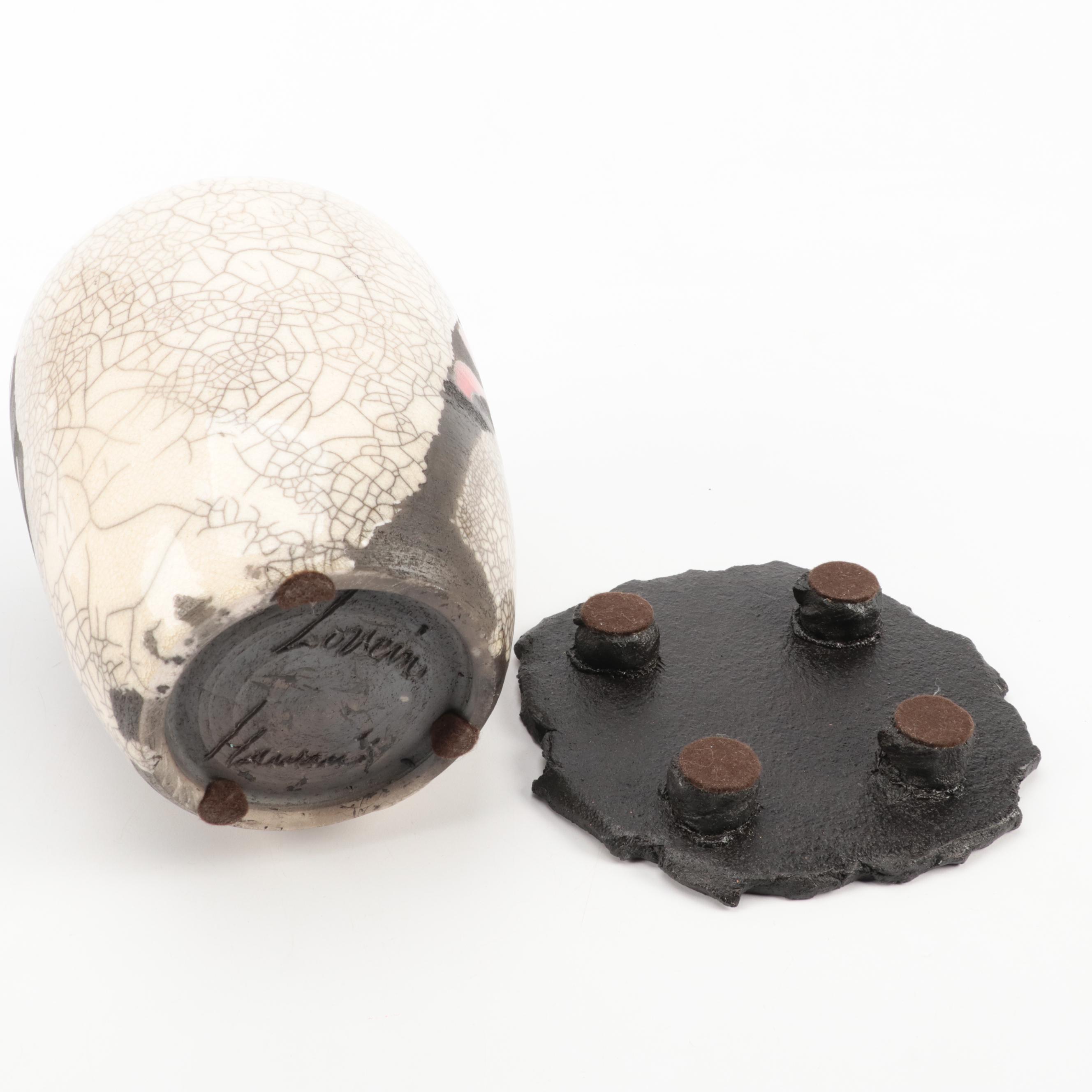 Hawaiian Raku Art Pottery Vases