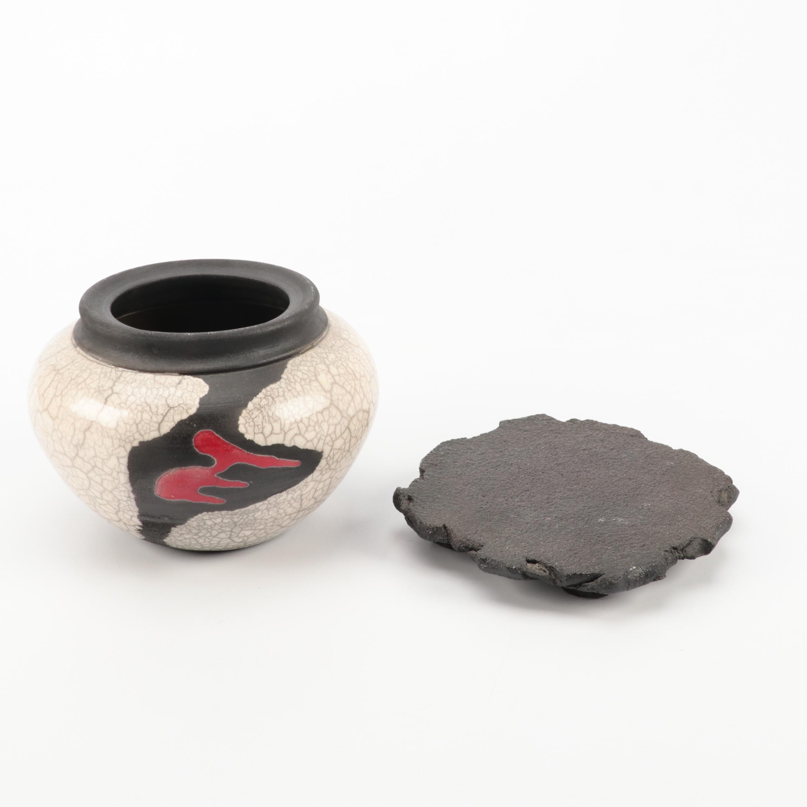 Hawaiian Raku Art Pottery Vases