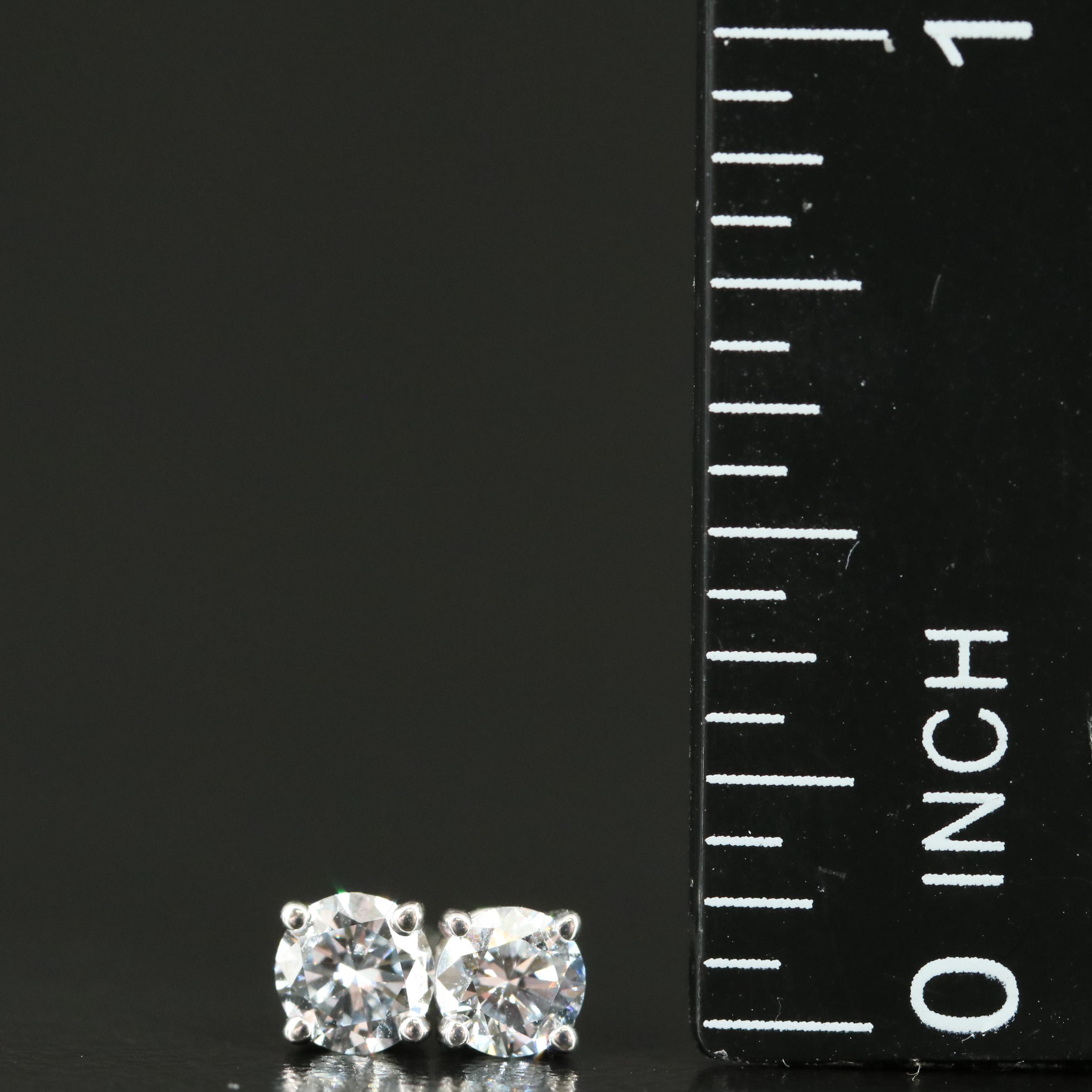 14K 0.47 CTW Lab Grown Diamond Stud Earrings