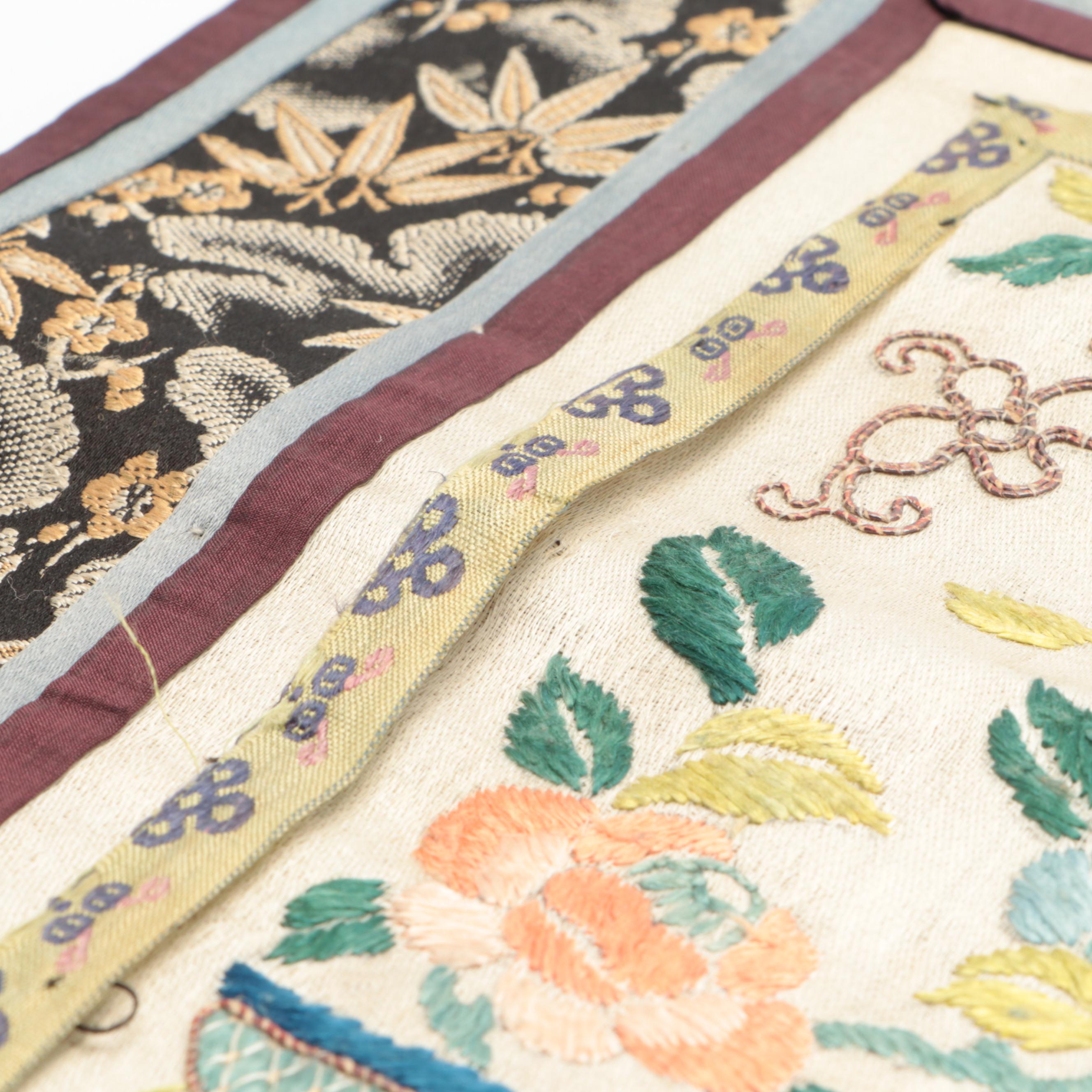 Chinese Embroidered Silk Textiles and Mats