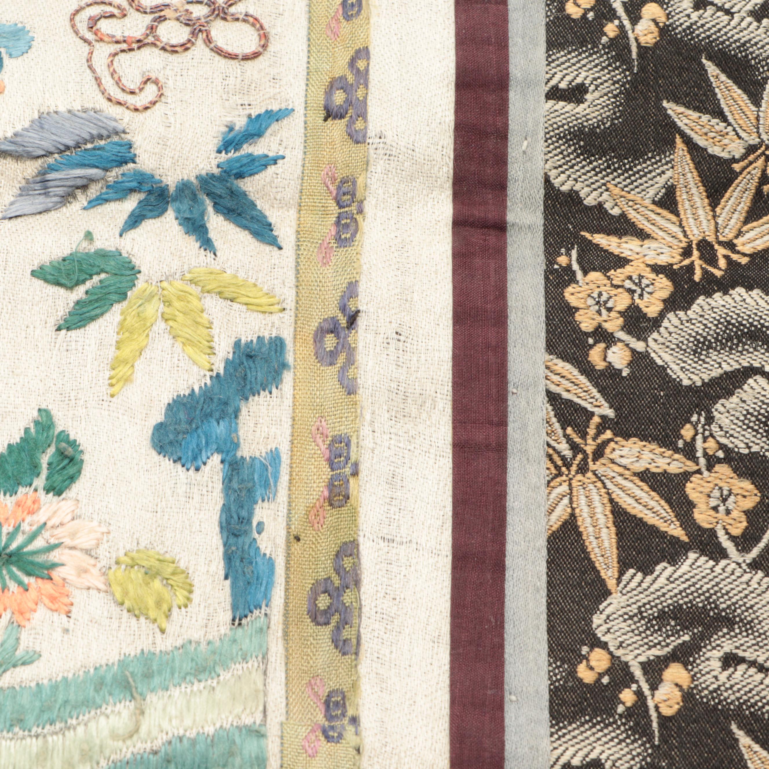 Chinese Embroidered Silk Textiles and Mats