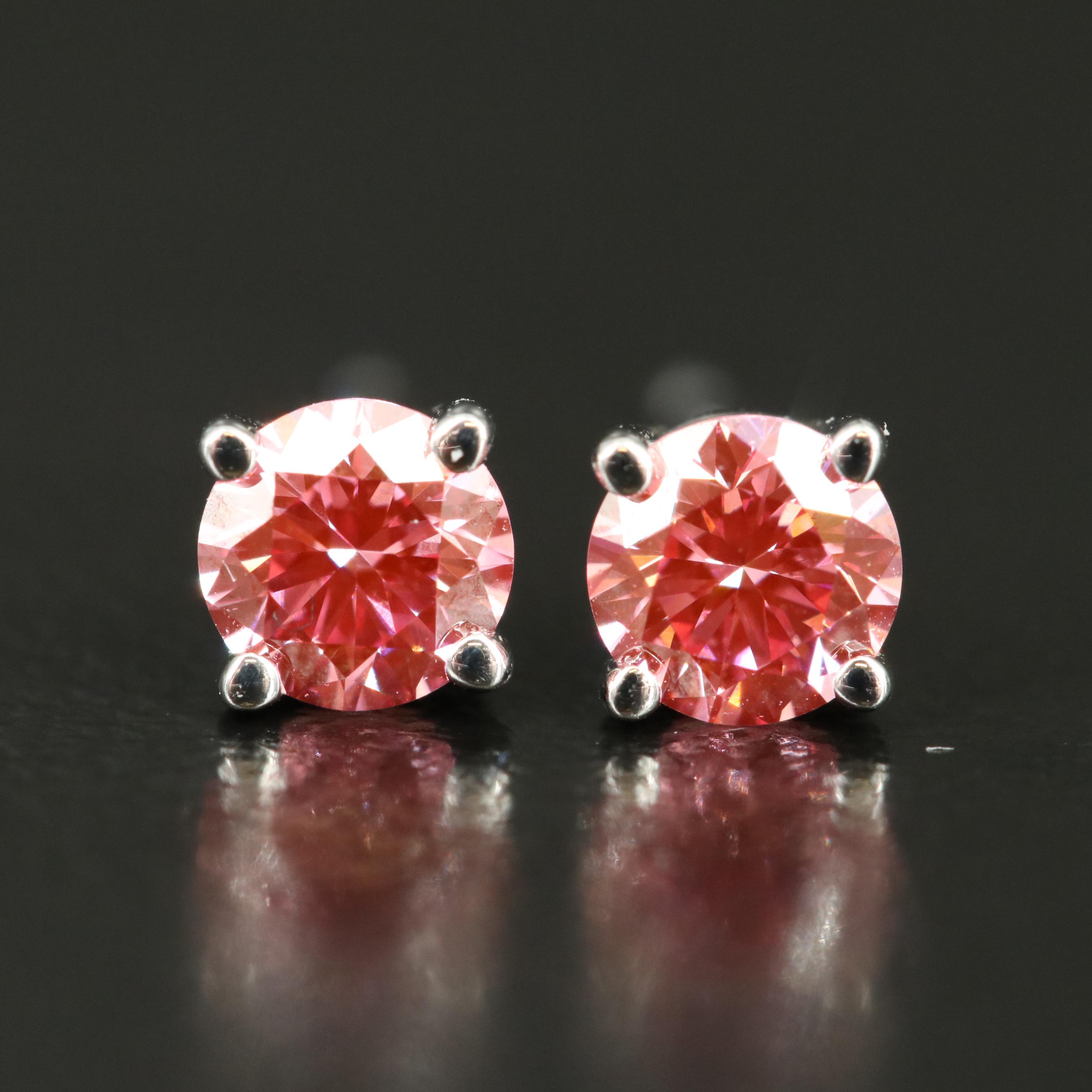 10K 0.50 CTW Lab Grown Diamond Stud Earrings