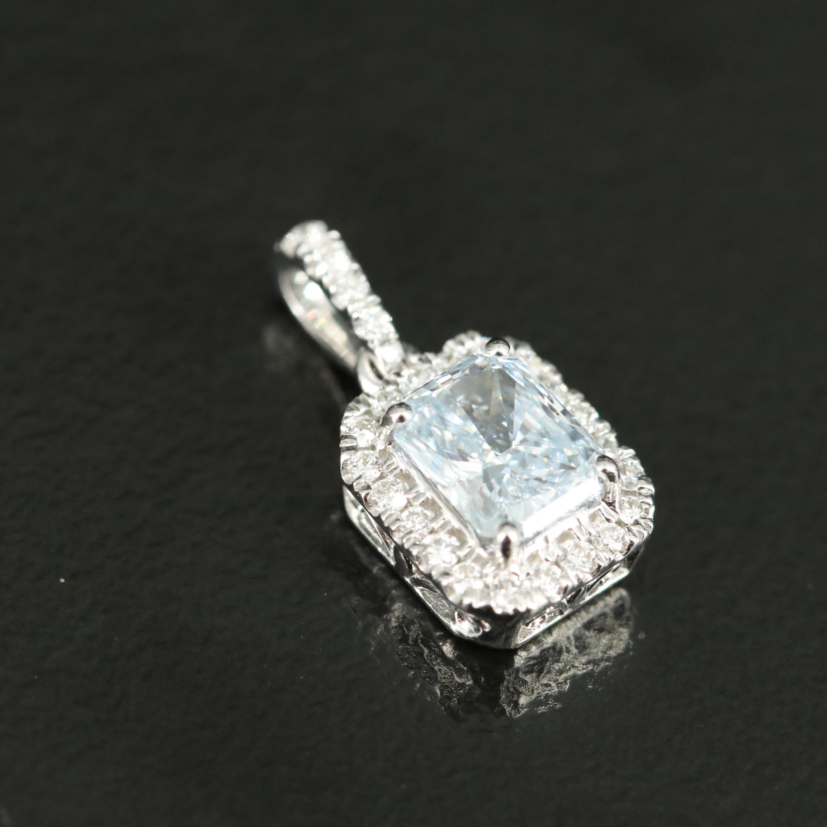 14K 0.64 CTW Lab Grown Diamond Pendant
