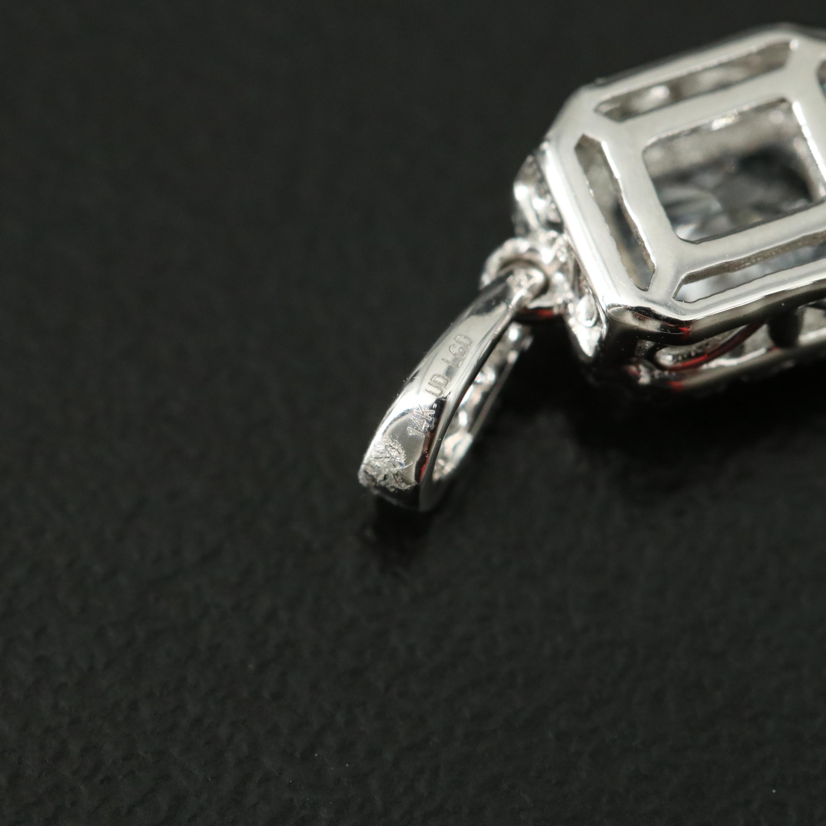 14K 0.64 CTW Lab Grown Diamond Pendant