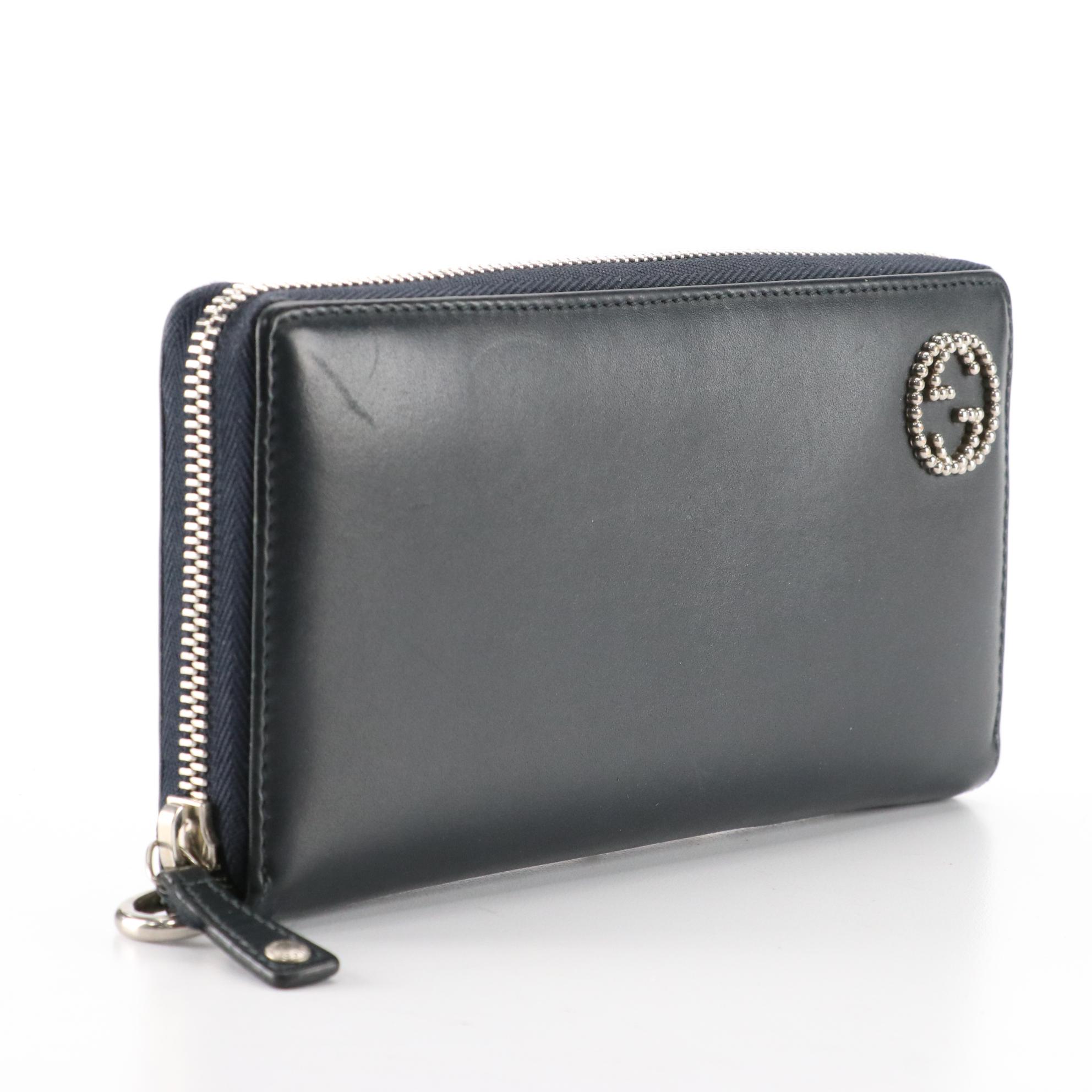 Gucci Leather Zip Wallet