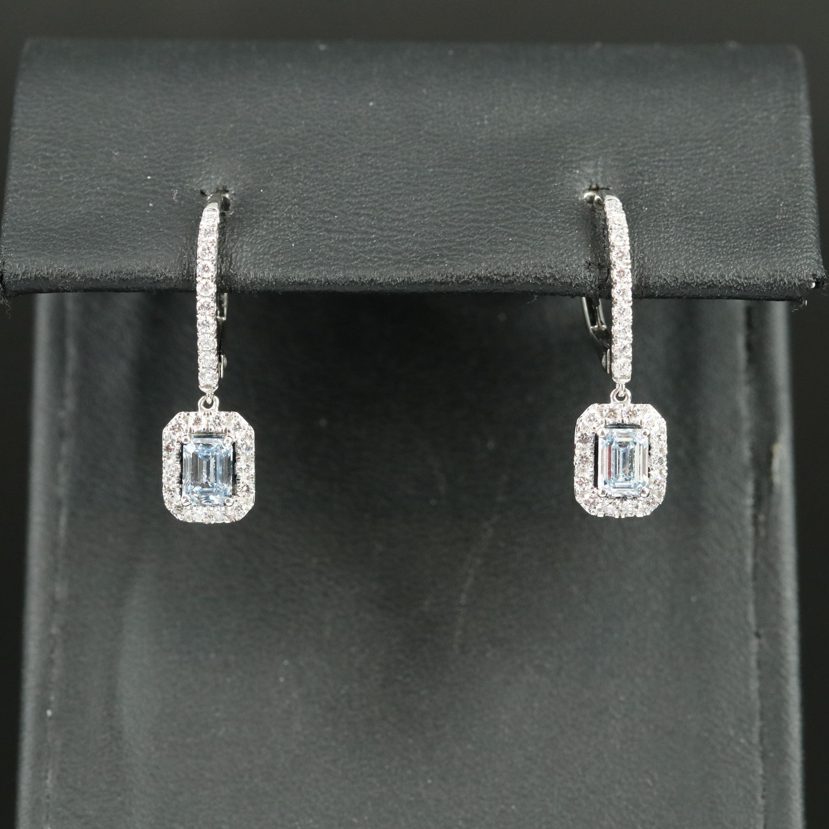14K 1.28 CTW Lab Grown Diamond Earrings