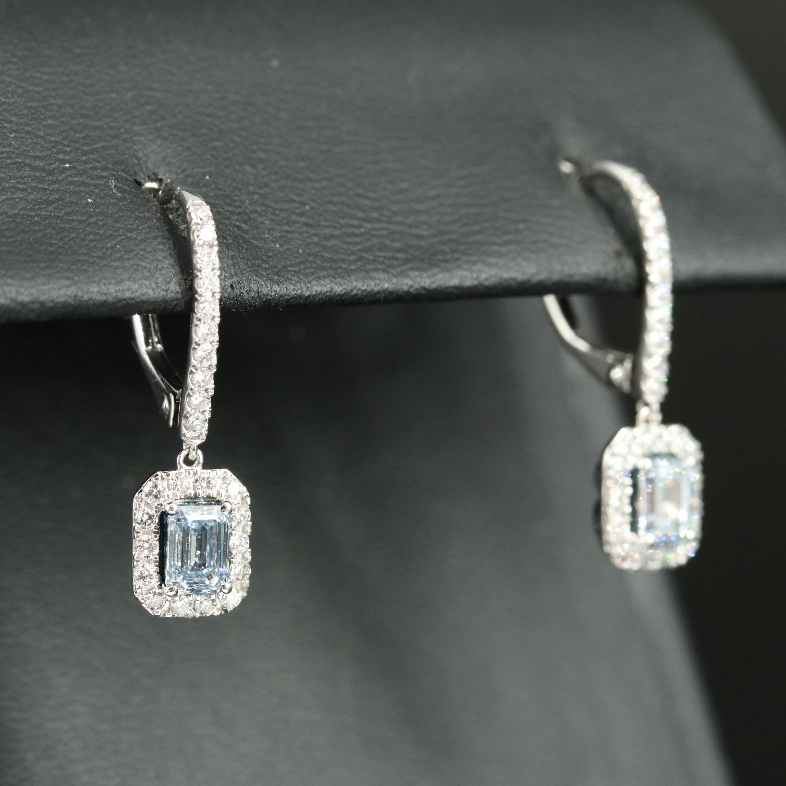 14K 1.28 CTW Lab Grown Diamond Earrings