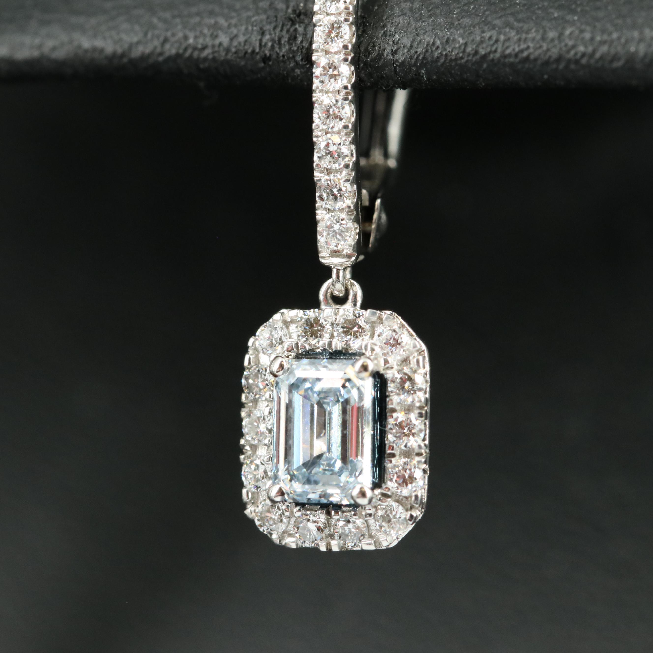 14K 1.28 CTW Lab Grown Diamond Earrings