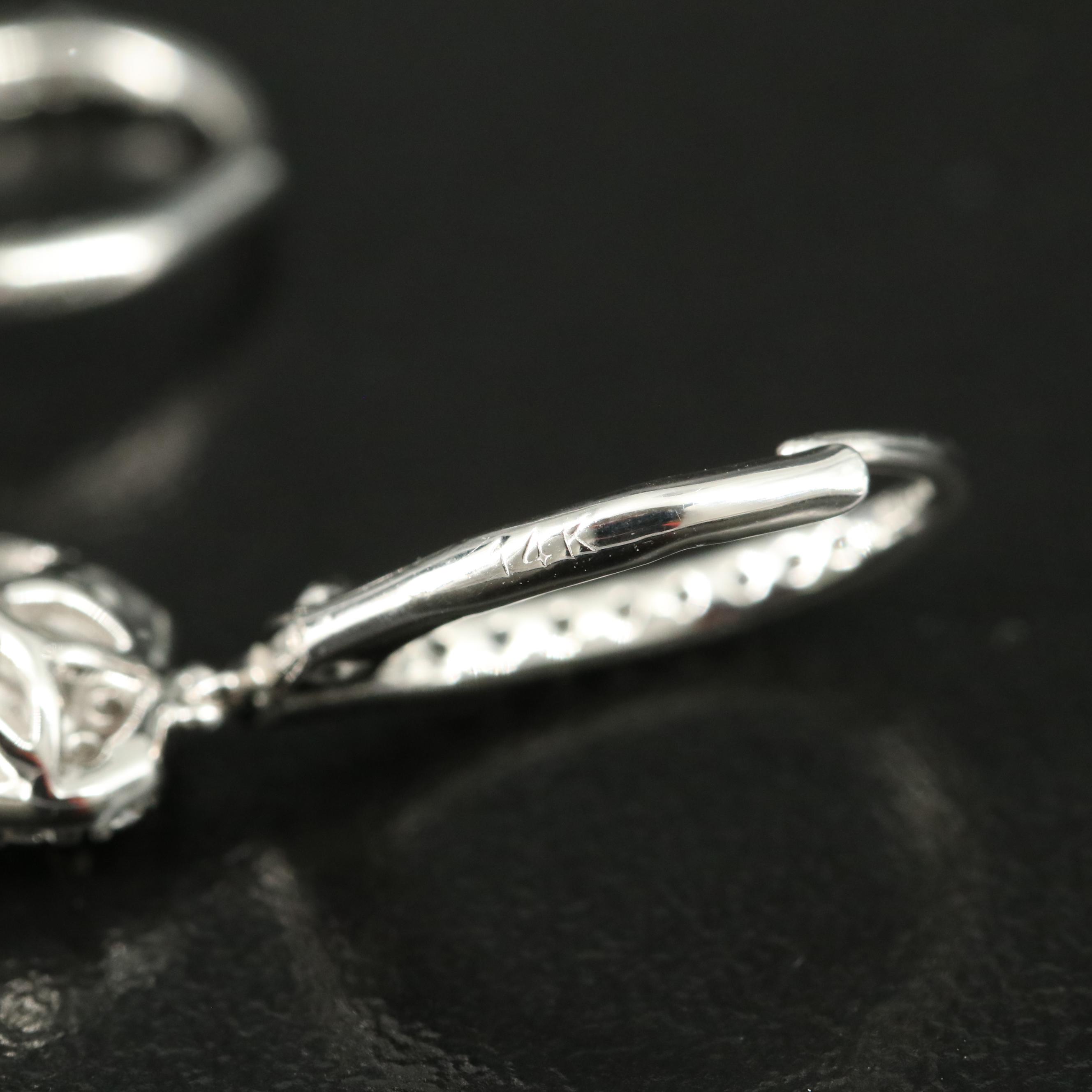 14K 1.28 CTW Lab Grown Diamond Earrings