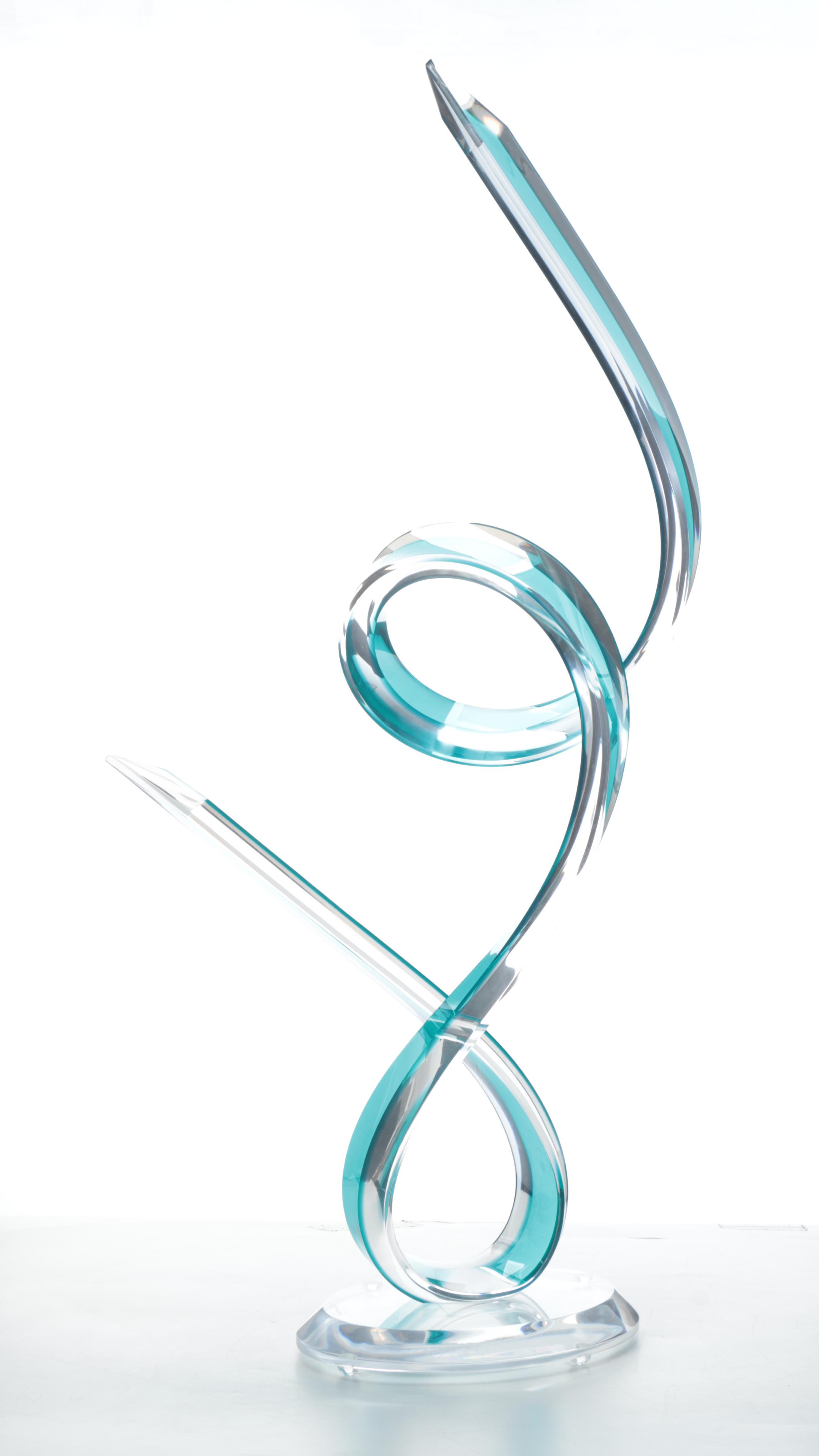 Muniz Acrylic Sculpture "Harmony," 21st Century