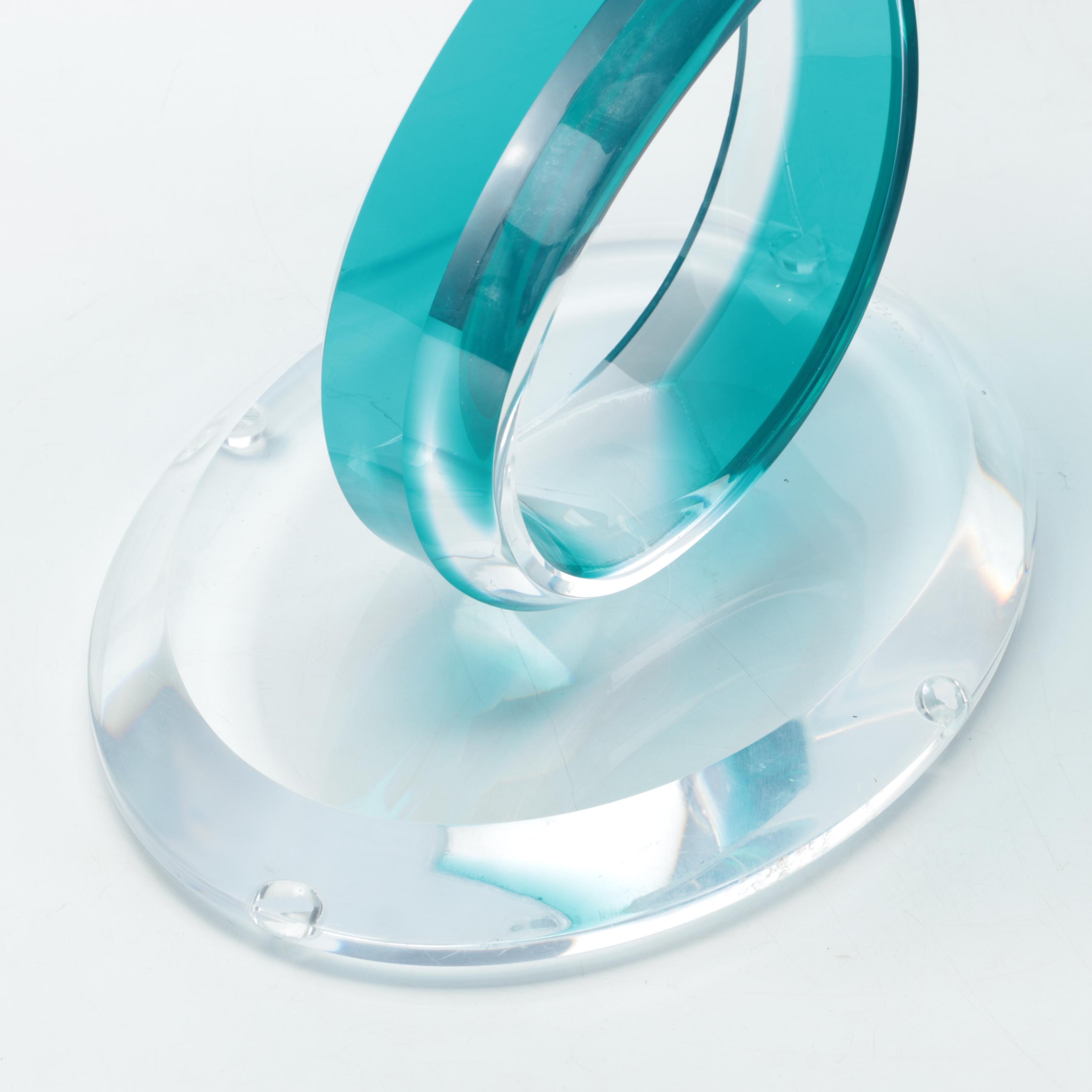 Muniz Acrylic Sculpture "Harmony," 21st Century