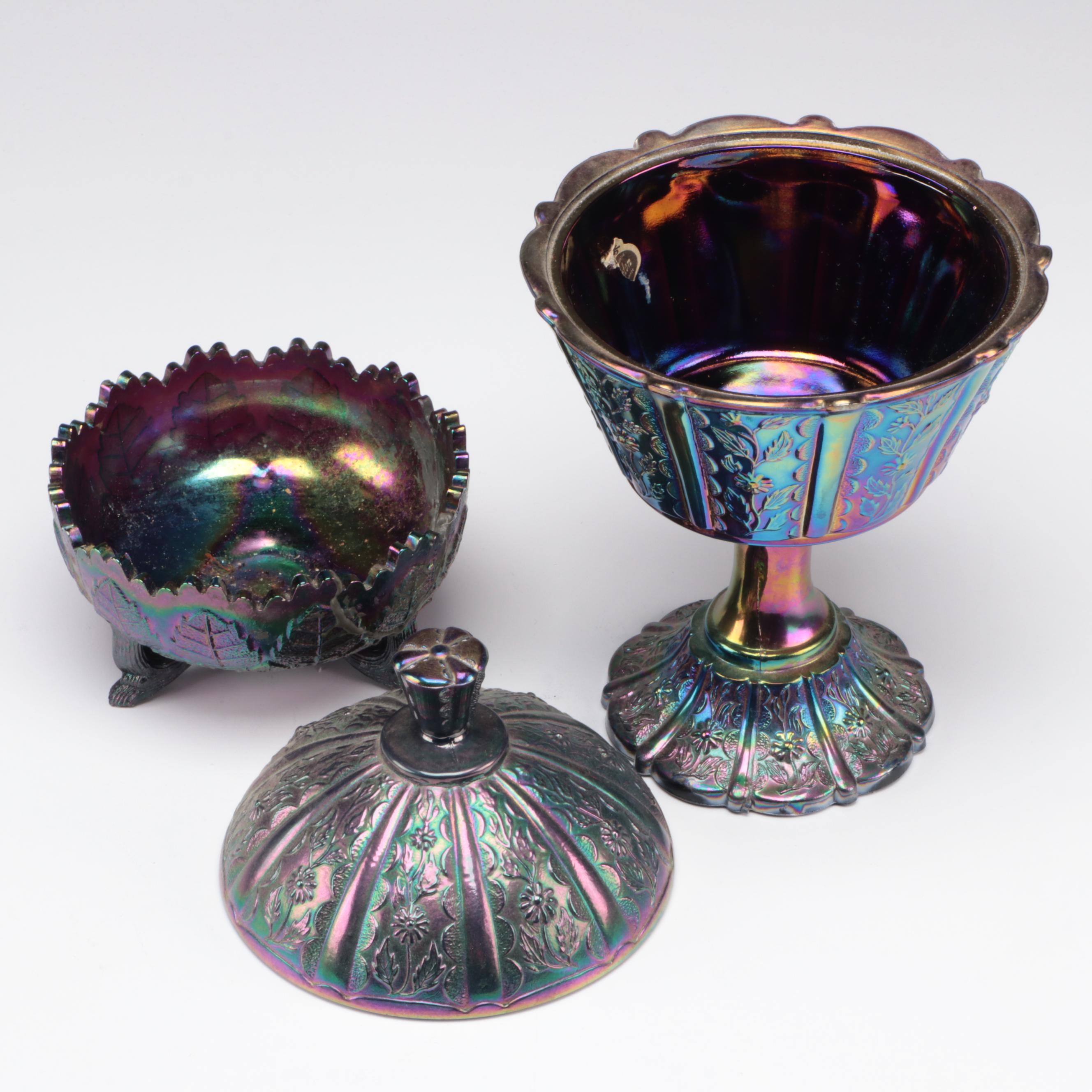 Fenton Amethyst Carnival Glass Collection