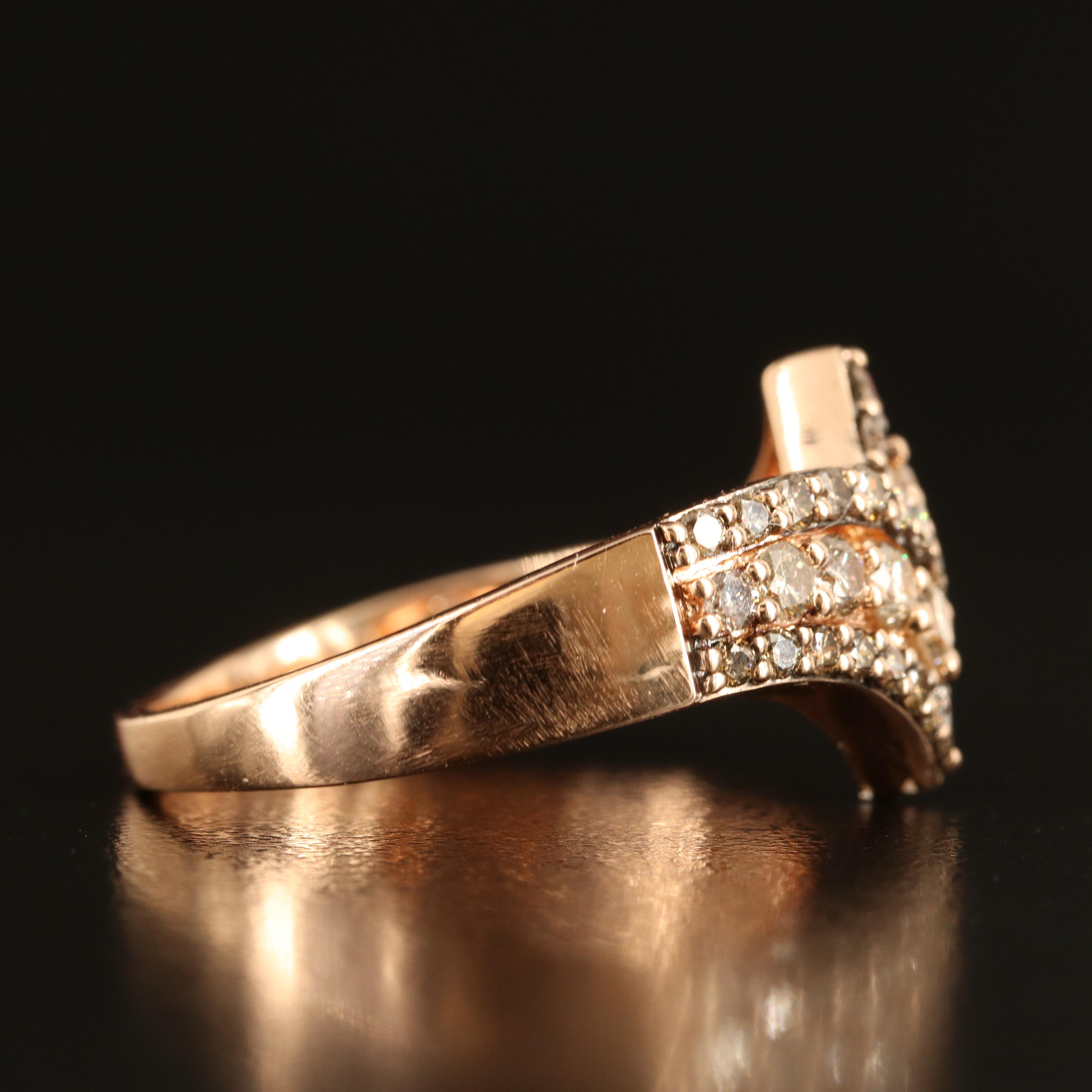 Le Vian 14K Rose Gold 1.41 CTW Diamond Bypass Ring