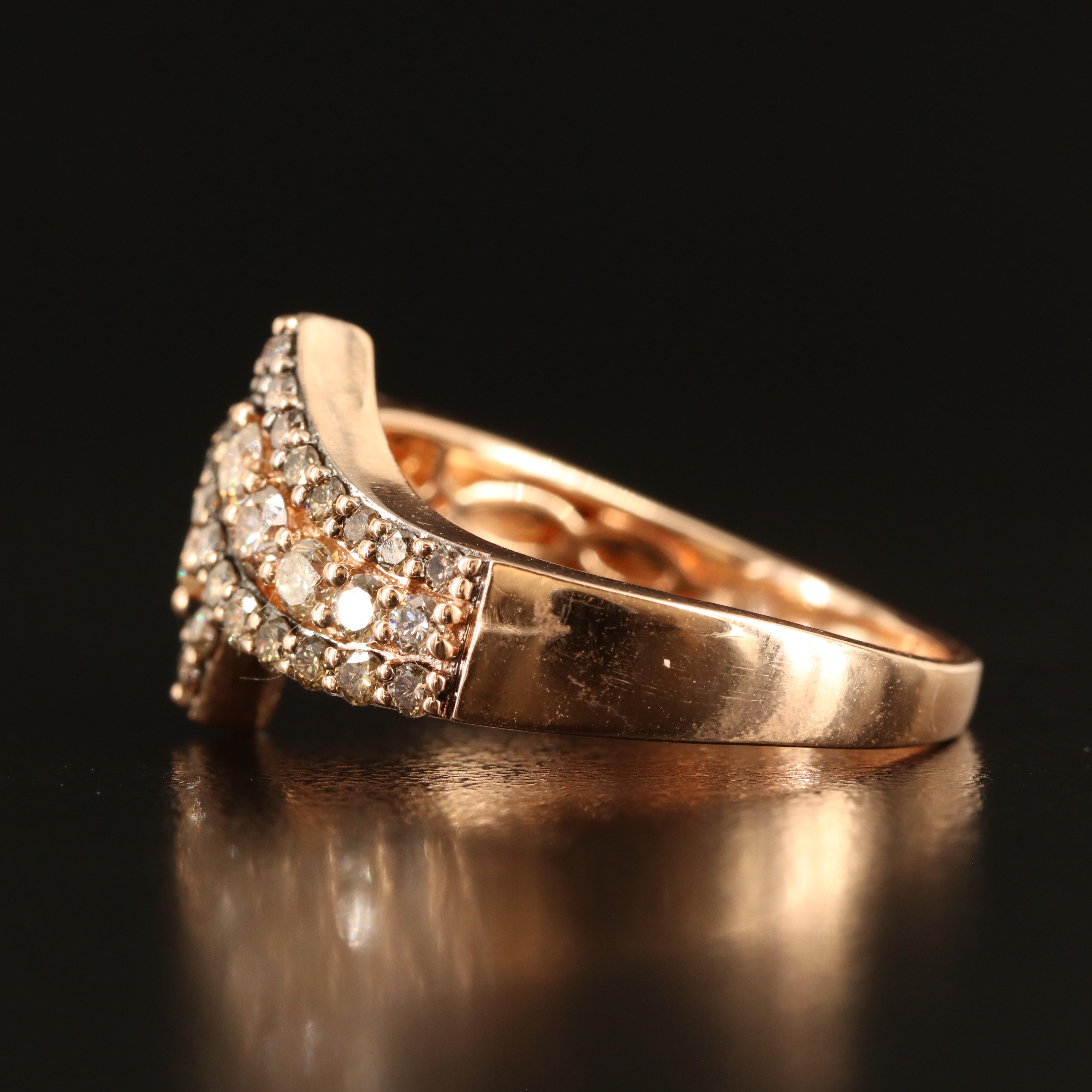 Le Vian 14K Rose Gold 1.41 CTW Diamond Bypass Ring