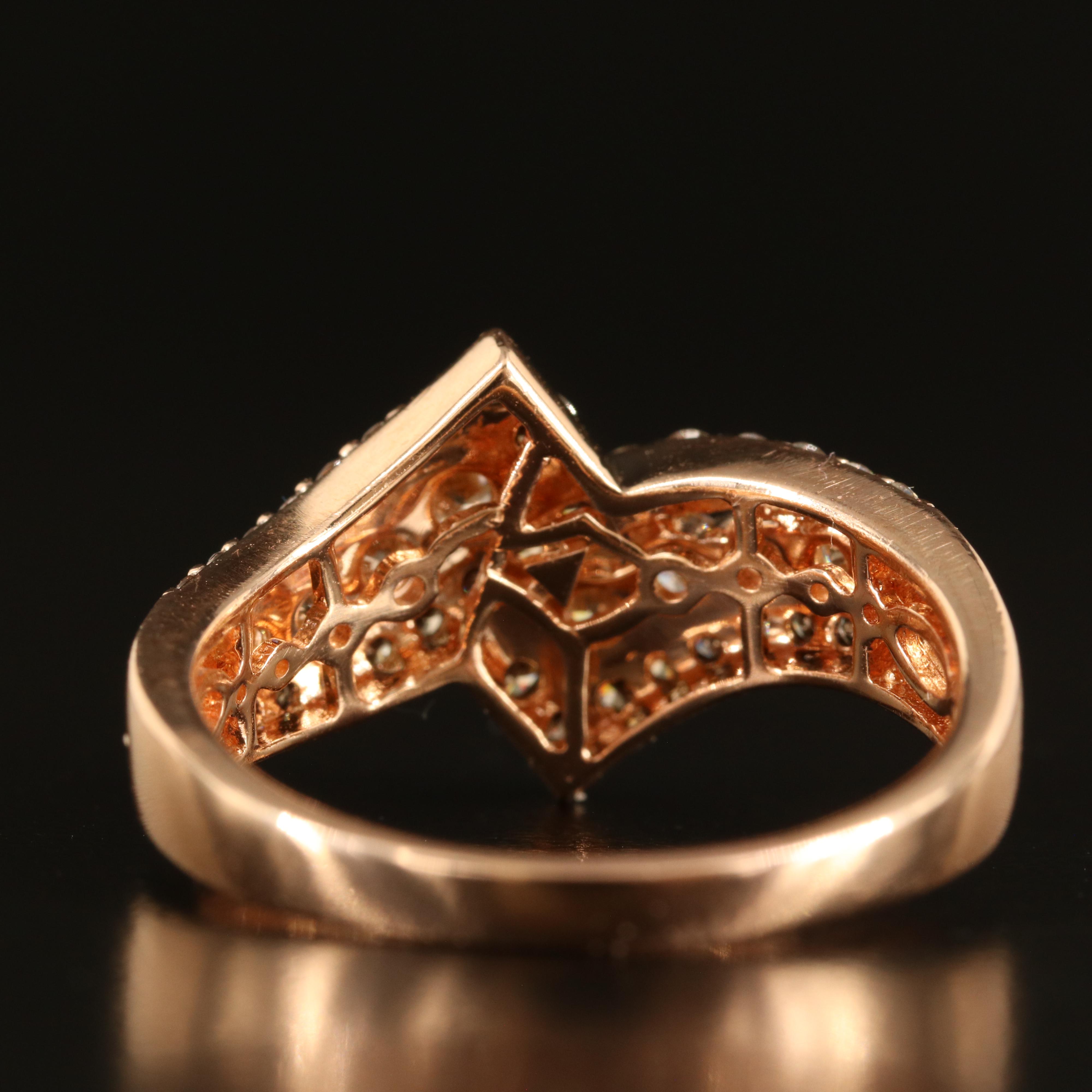 Le Vian 14K Rose Gold 1.41 CTW Diamond Bypass Ring