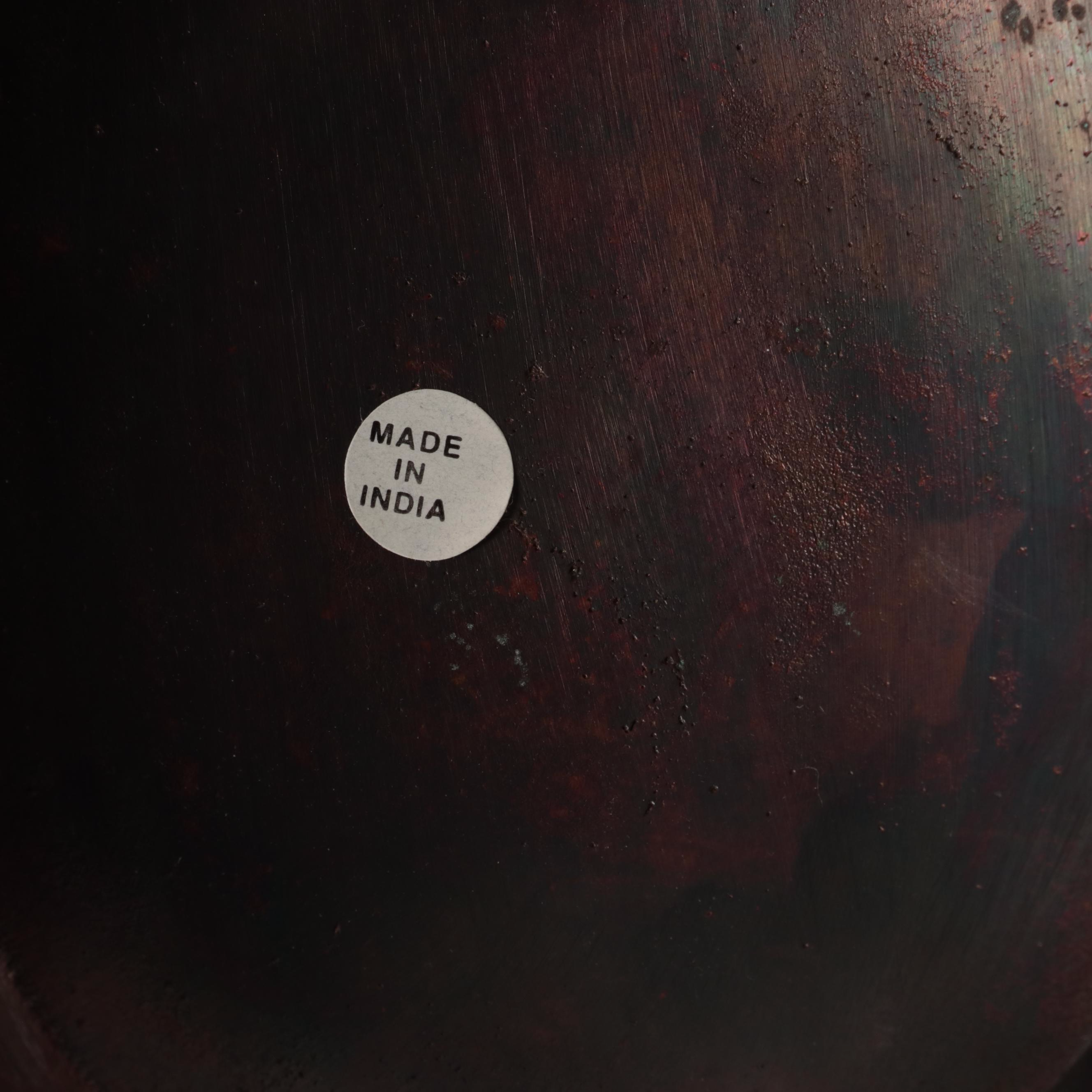 Copper Candle Wall Sconce with Charger and Other Primitive Décor