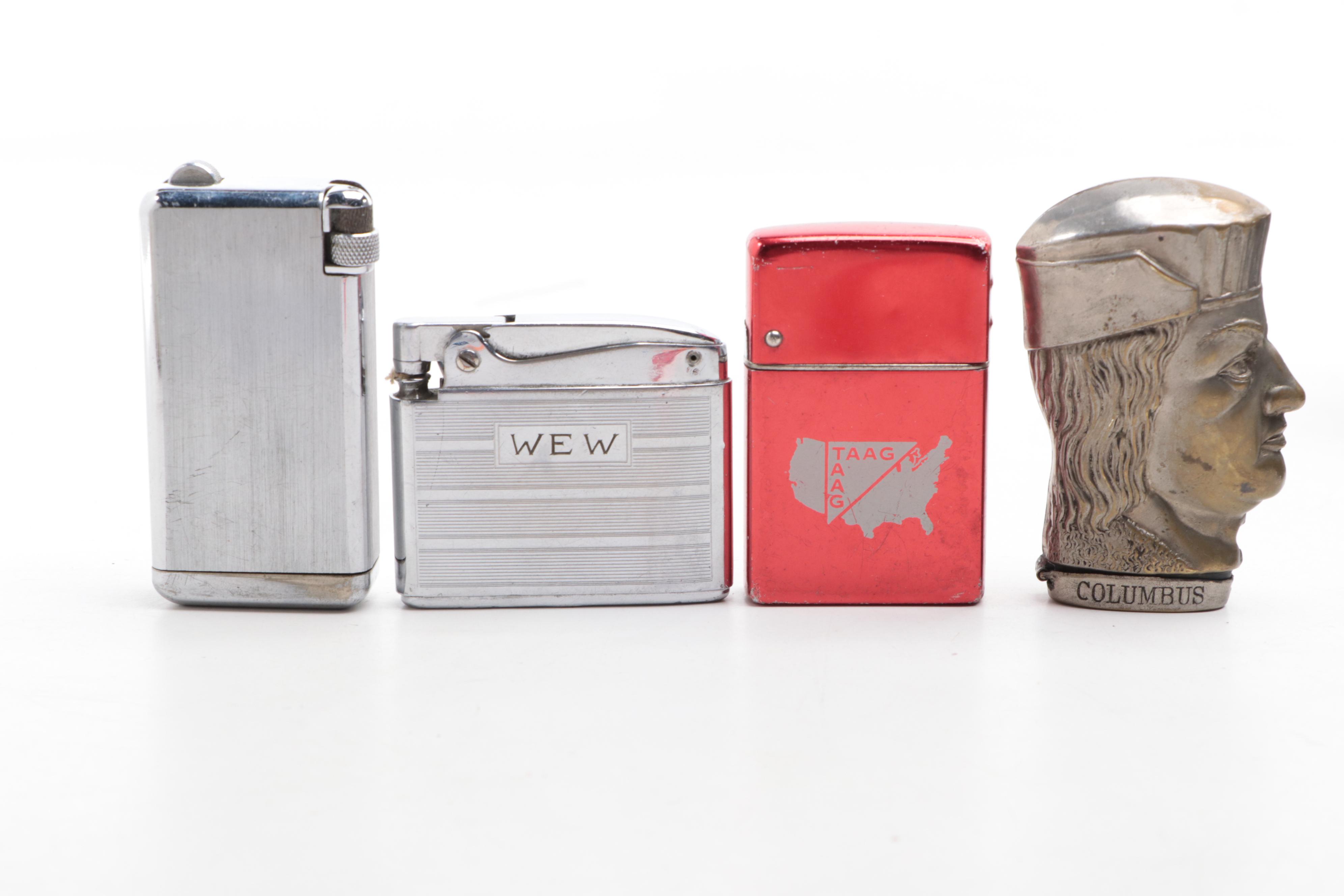 Monarck and Universal Point-and-Shoot Cameras with Match Holder and Lighters