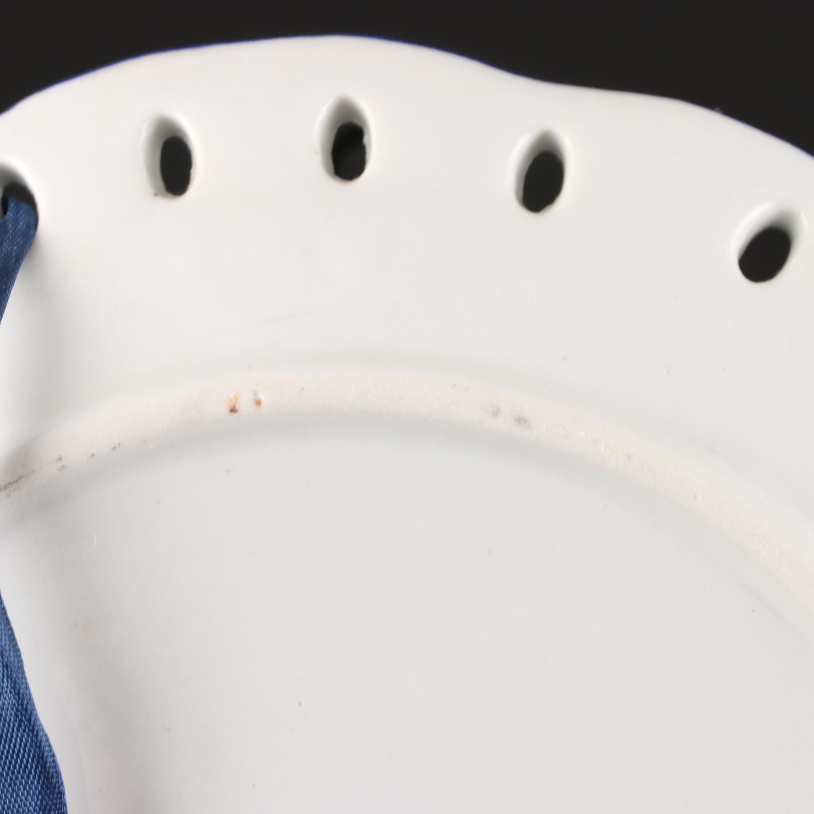 Pierced Blue and White Decorative Plate Collection