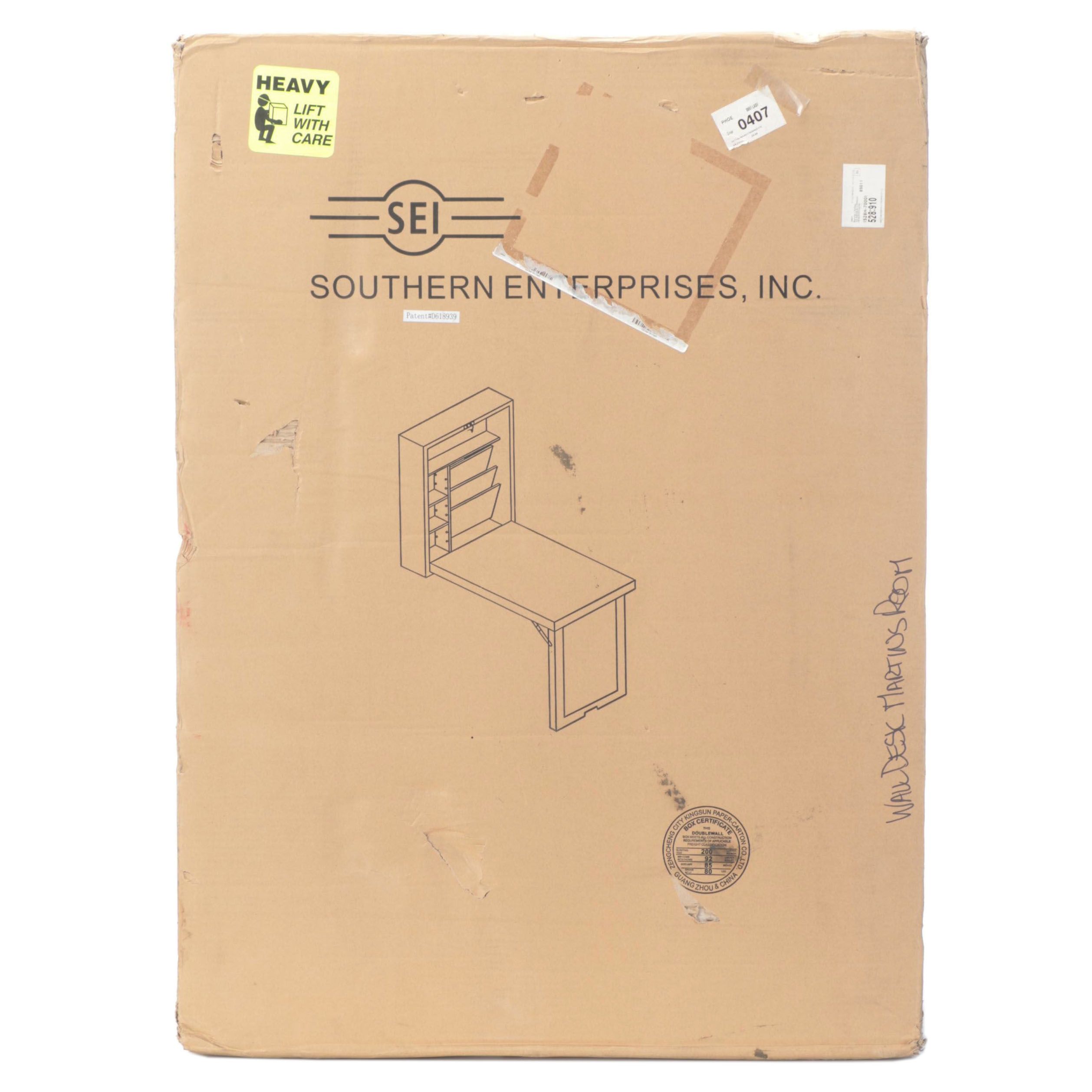 Southern Enterprises Convertable Wall Mount Desk