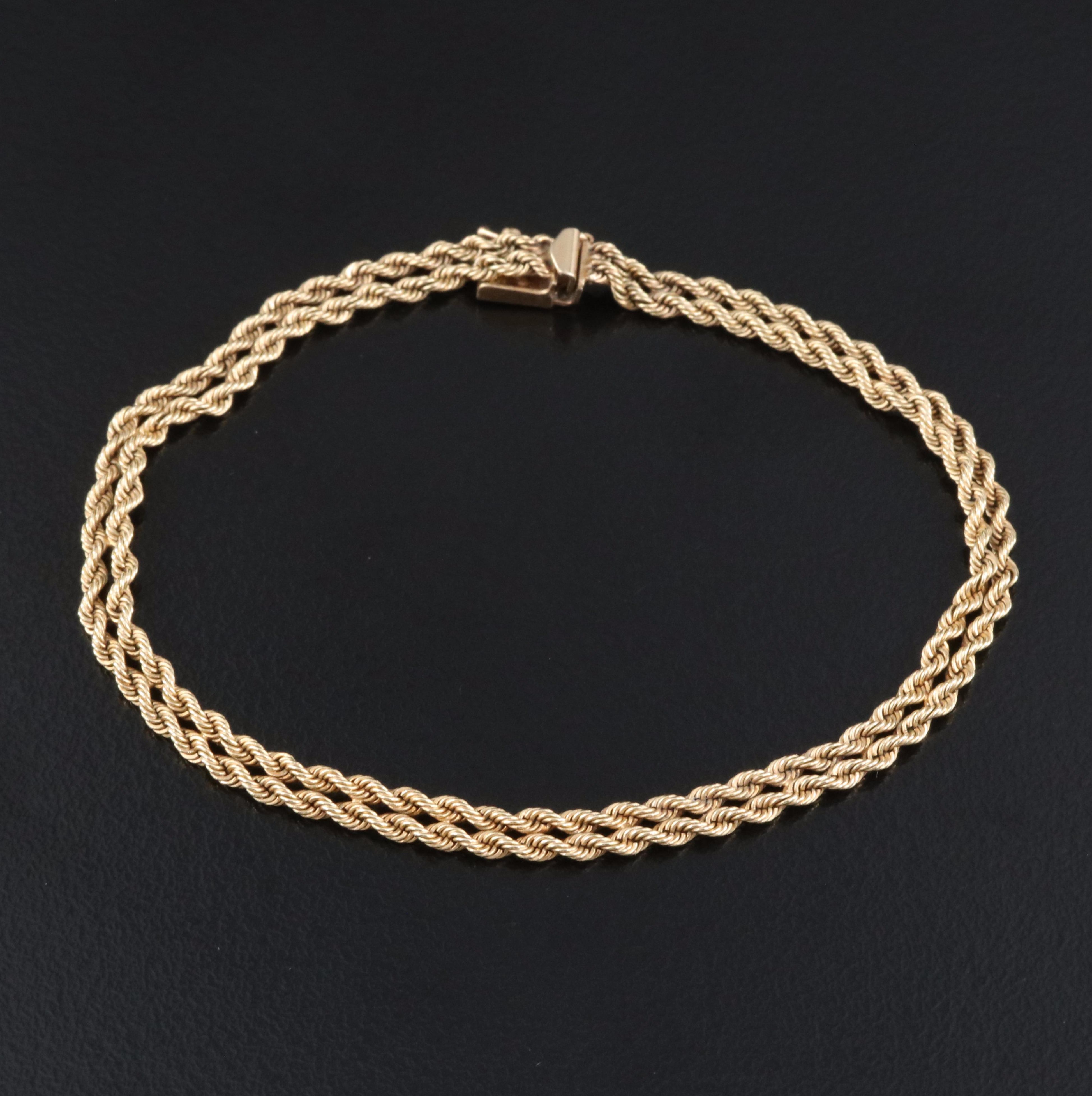 14K Double Rope Bracelet