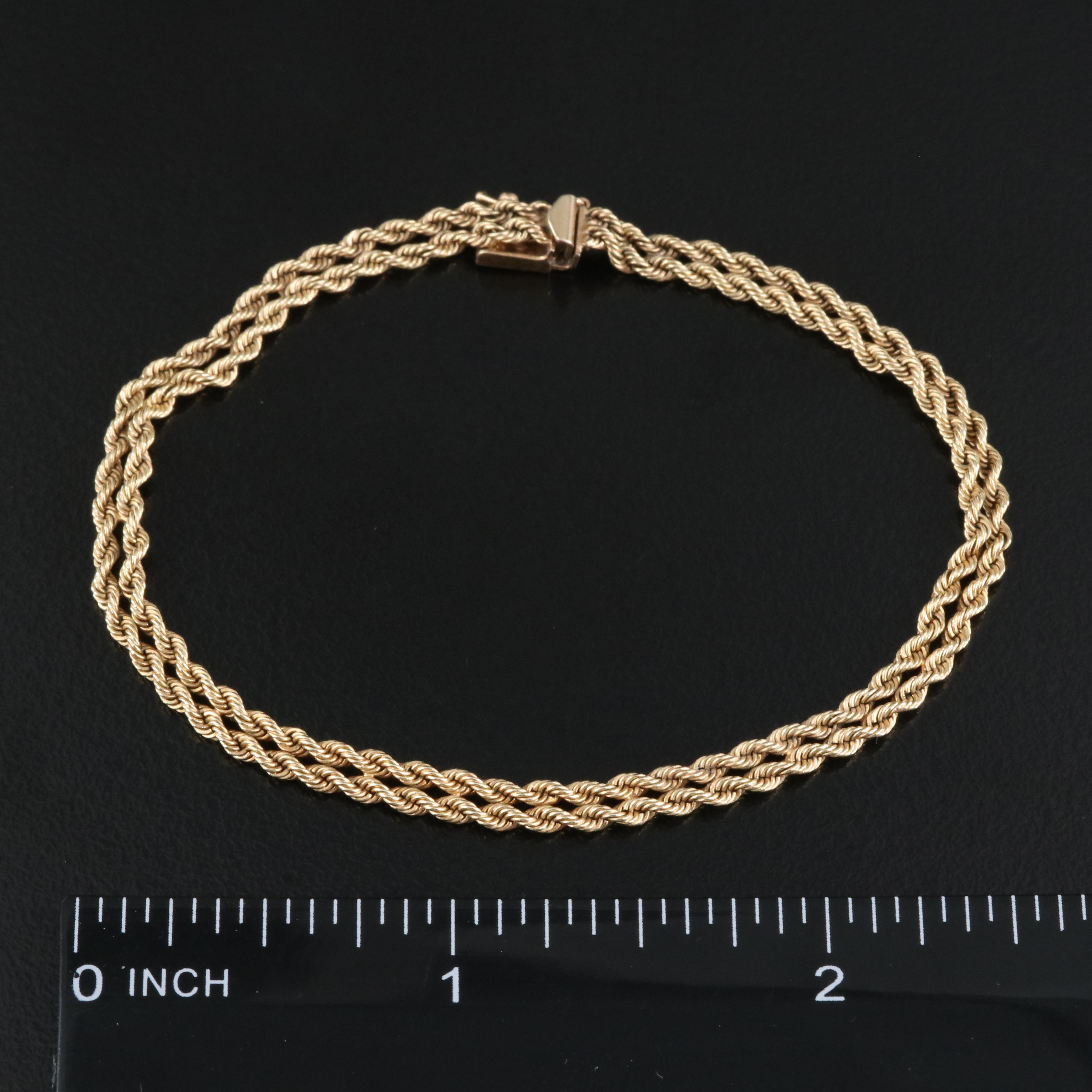 14K Double Rope Bracelet
