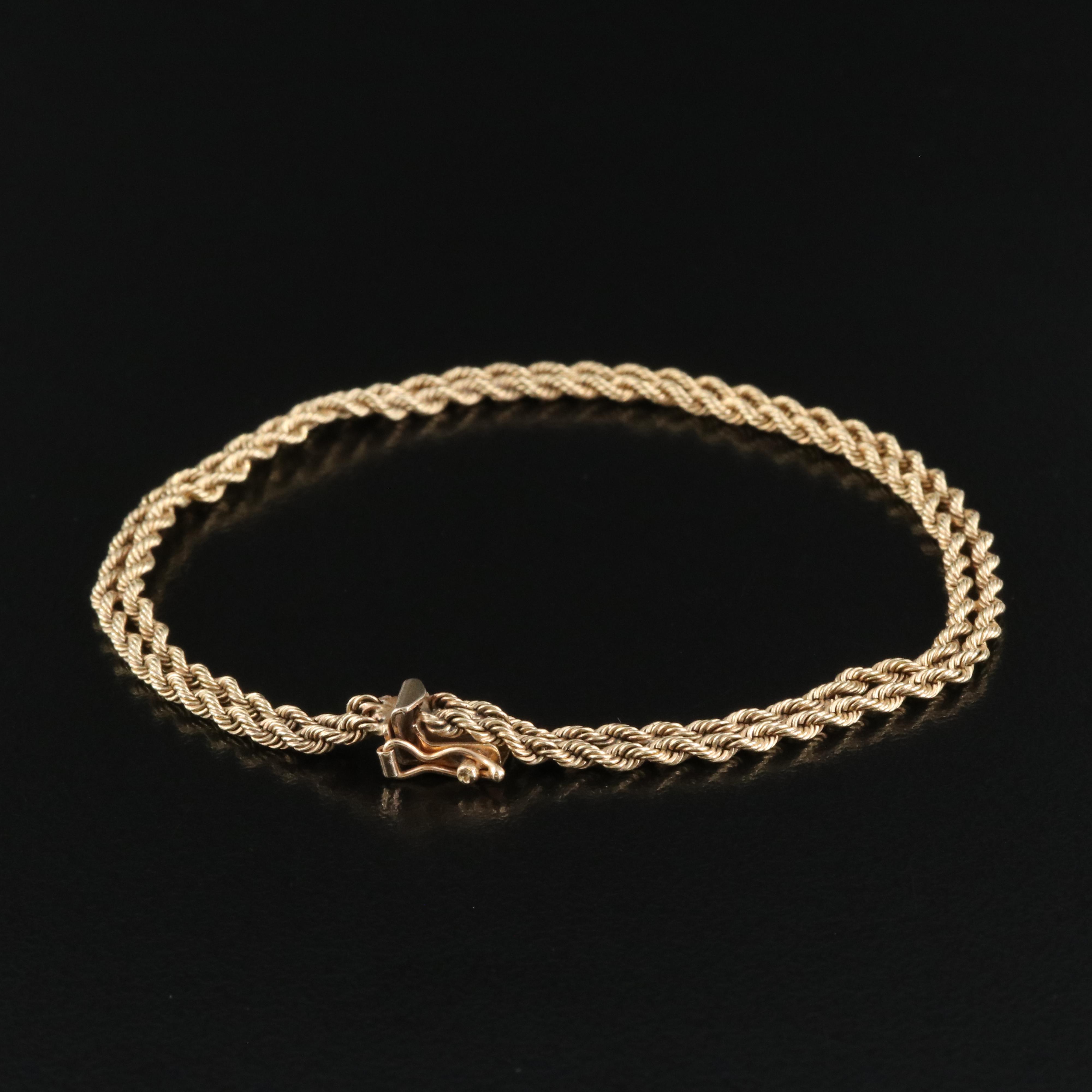 14K Double Rope Bracelet