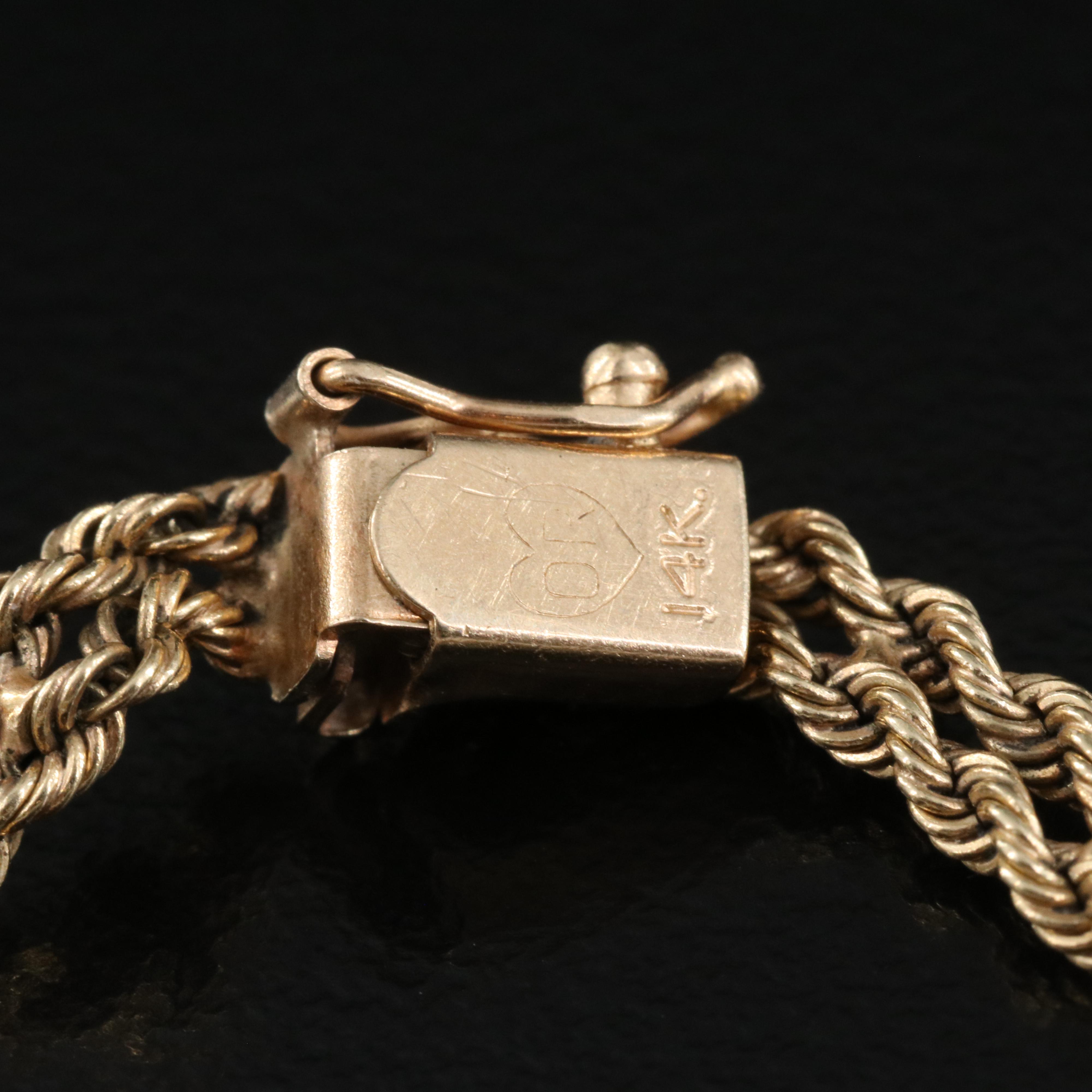 14K Double Rope Bracelet