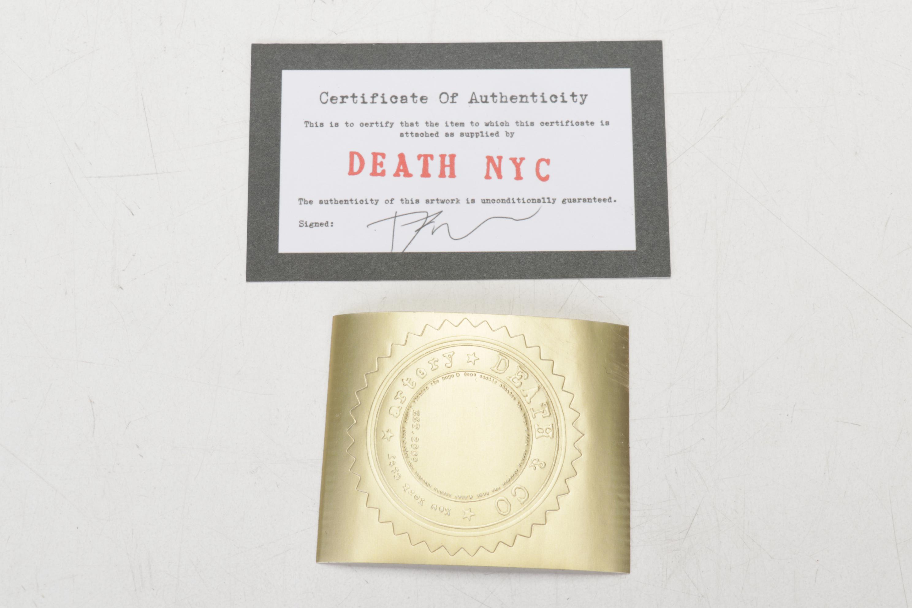 Death NYC Pop Art Graphic Print of Snoopy and Charlie Brown Against Warhol