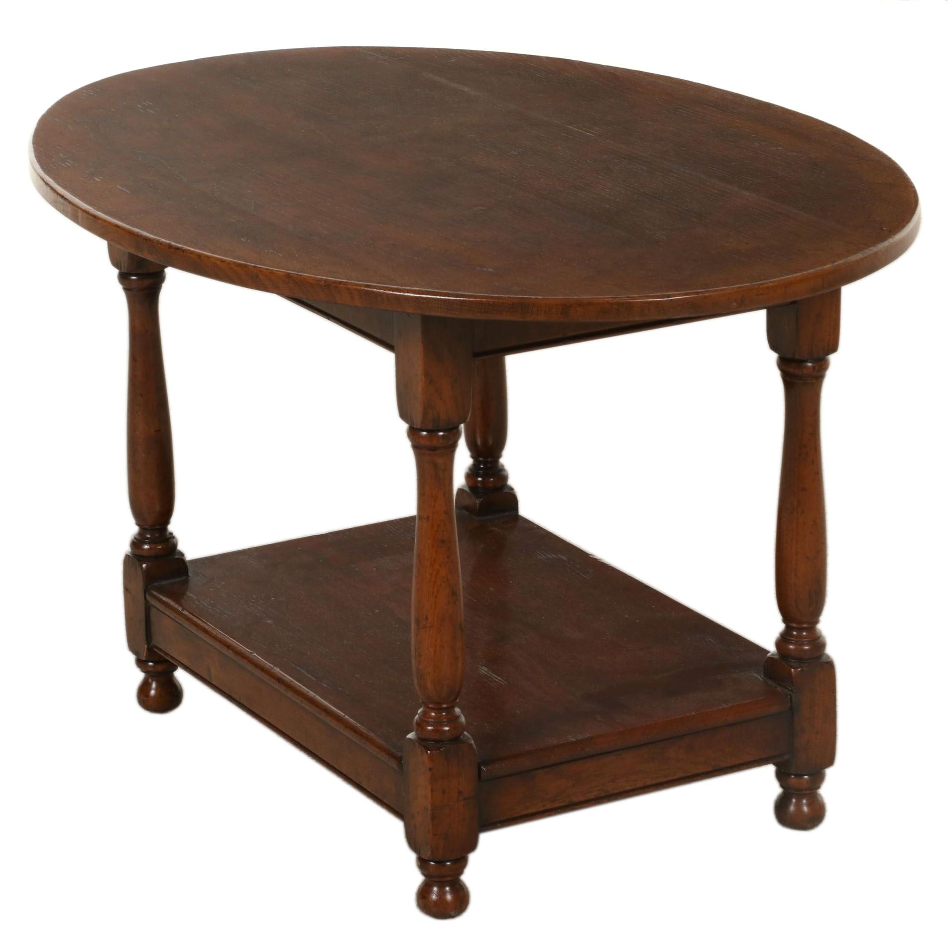 Early American Style Tavern Type Wooden Side Table