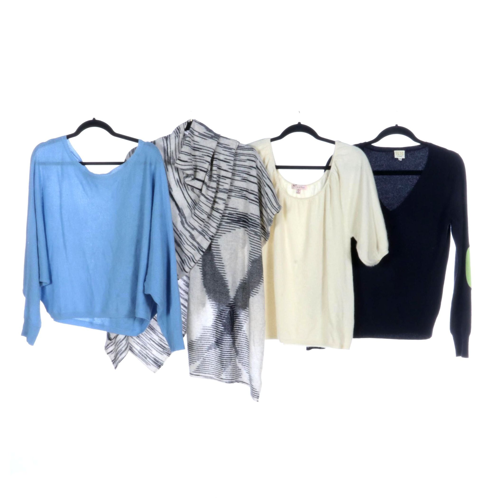 Boo Gemes V-Neck Cashmere, Minnie Rose, Emma & Posh, and More Cashmere Tops