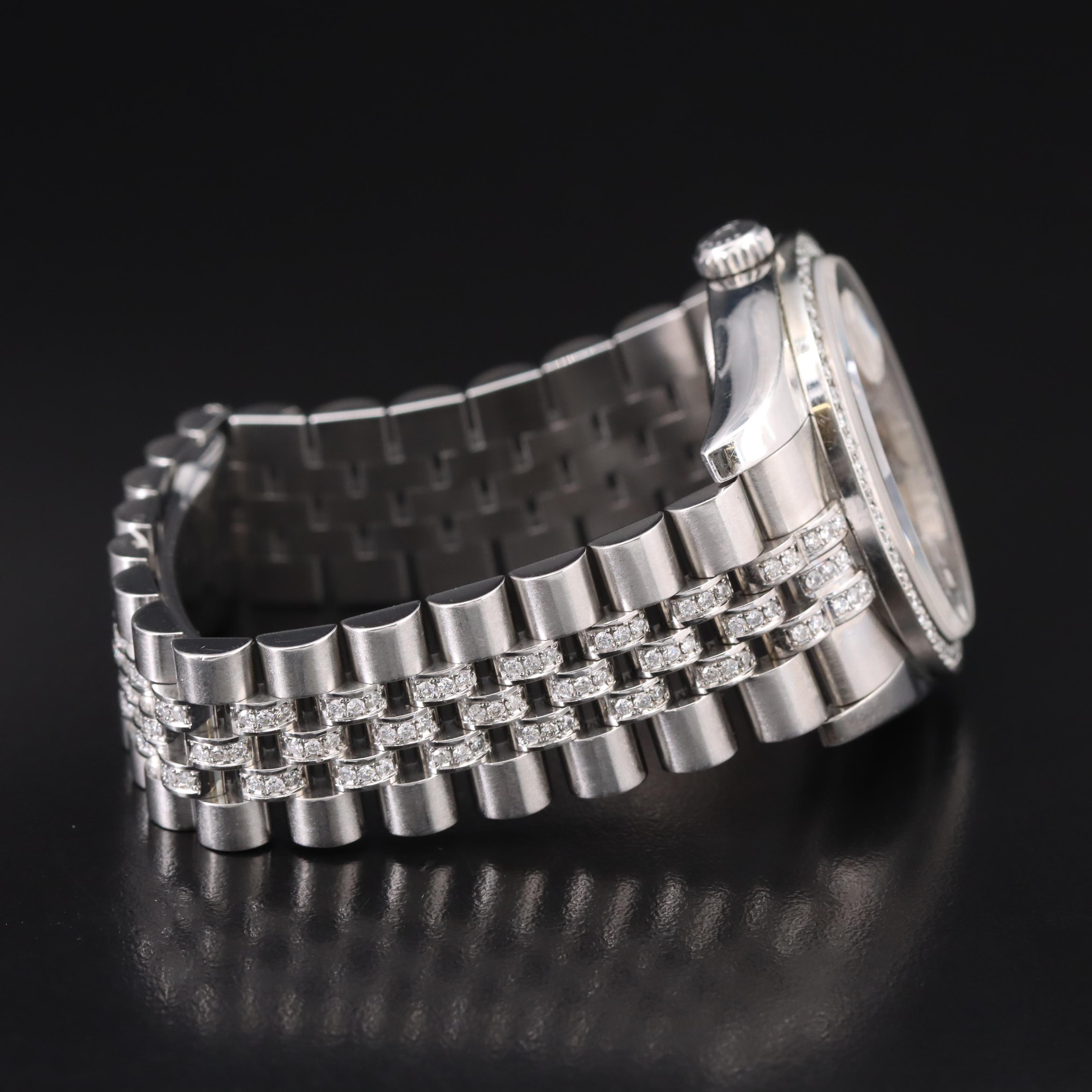 2009 Rolex Oyster Perpetual 2.01 CTW Diamond Datejust Watch