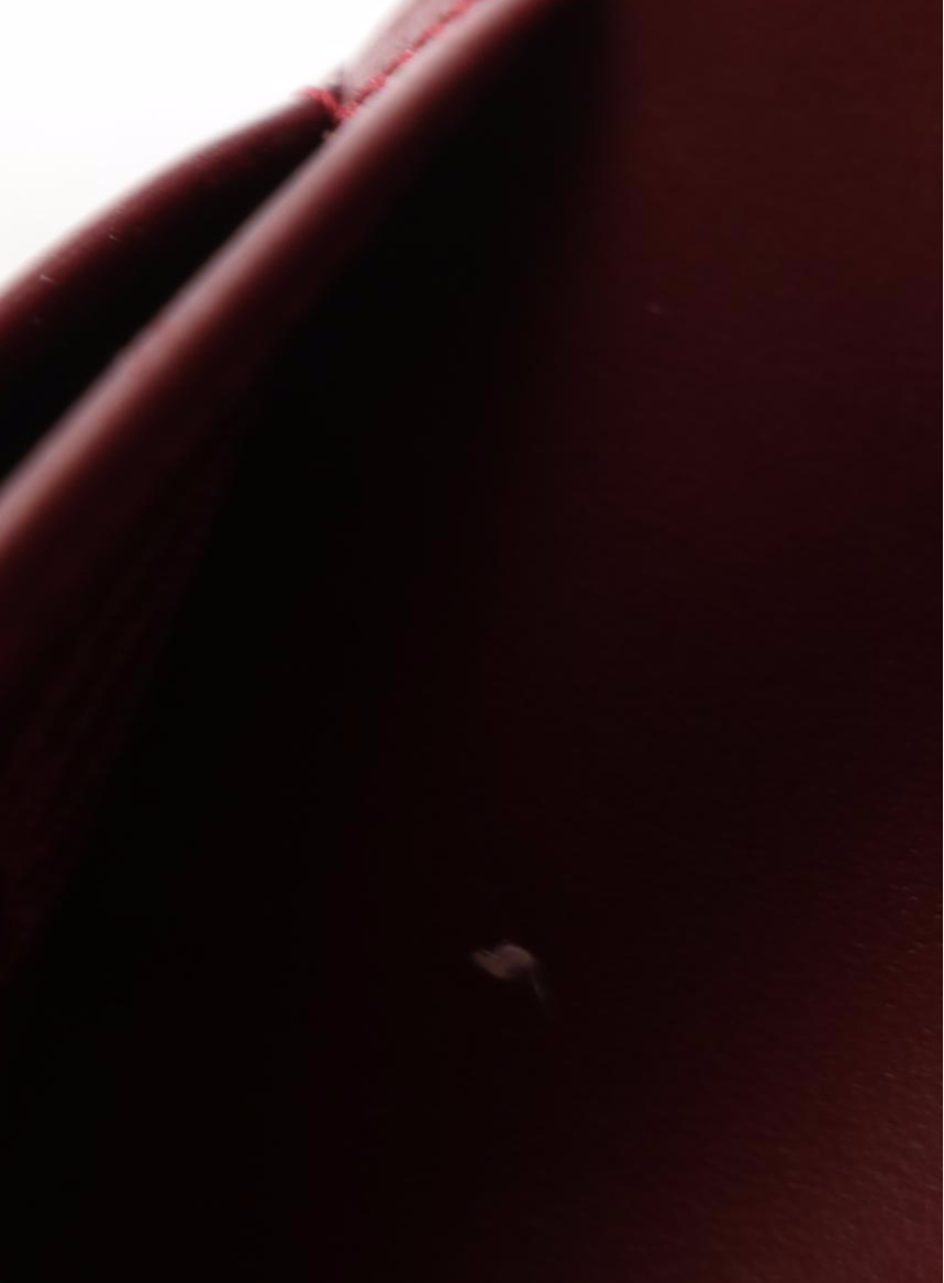 Cartier Bifold Wallet in Burgundy Leather with Box