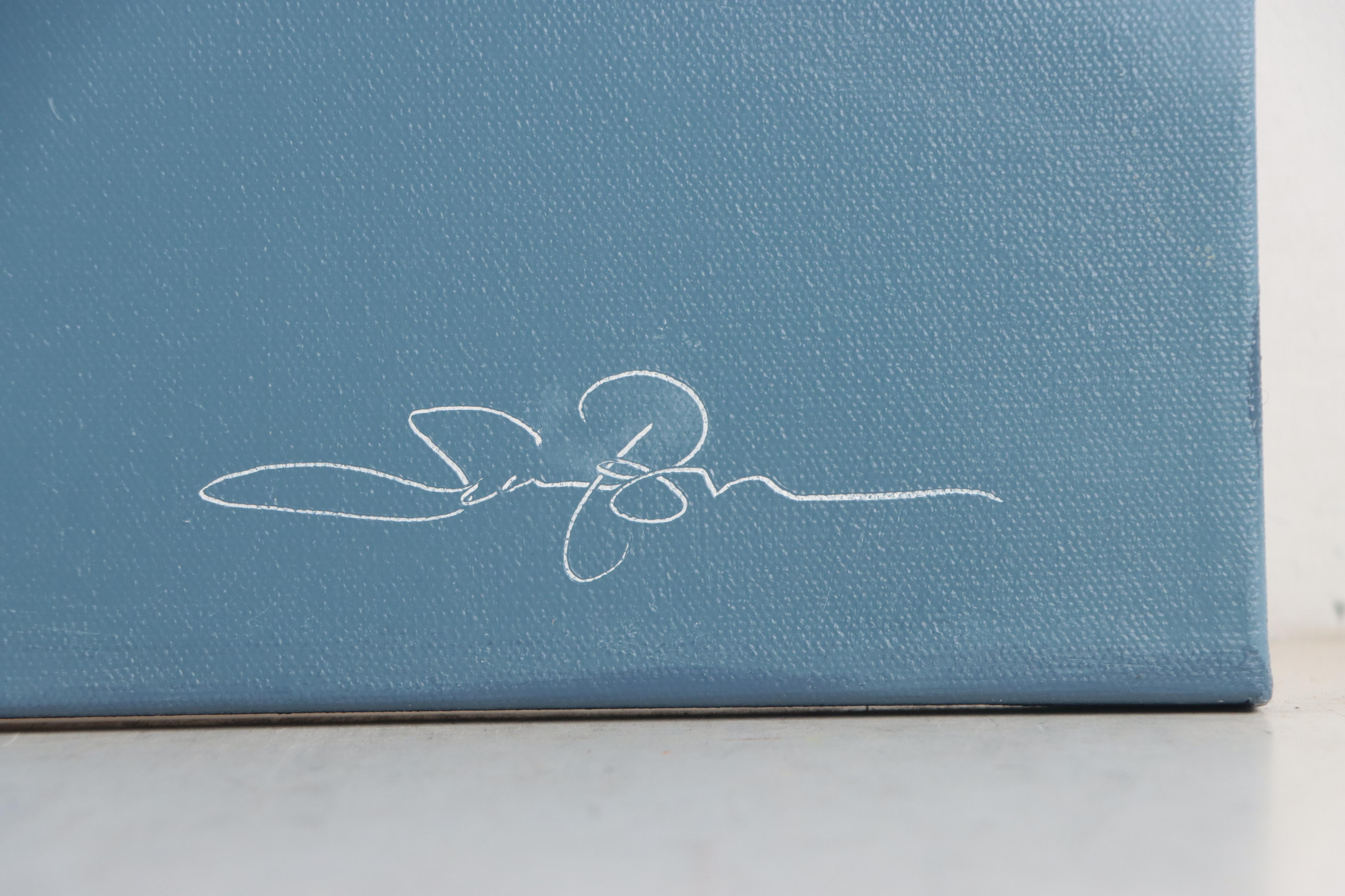 Sarah Brown Skyscape Oil Painting "Mountain Range," 21st Century