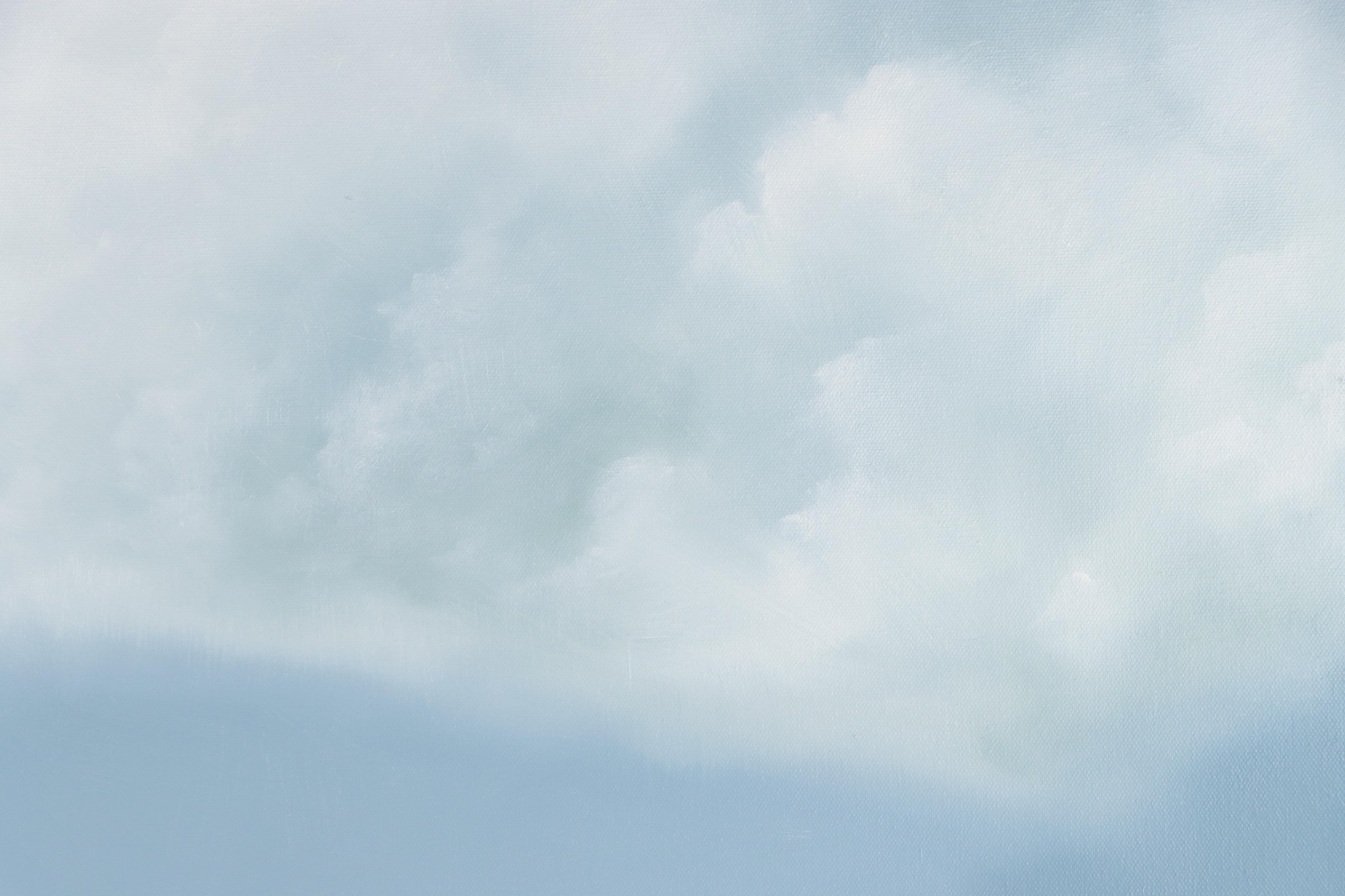 Sarah Brown Skyscape Oil Painting "Mountain Range," 21st Century