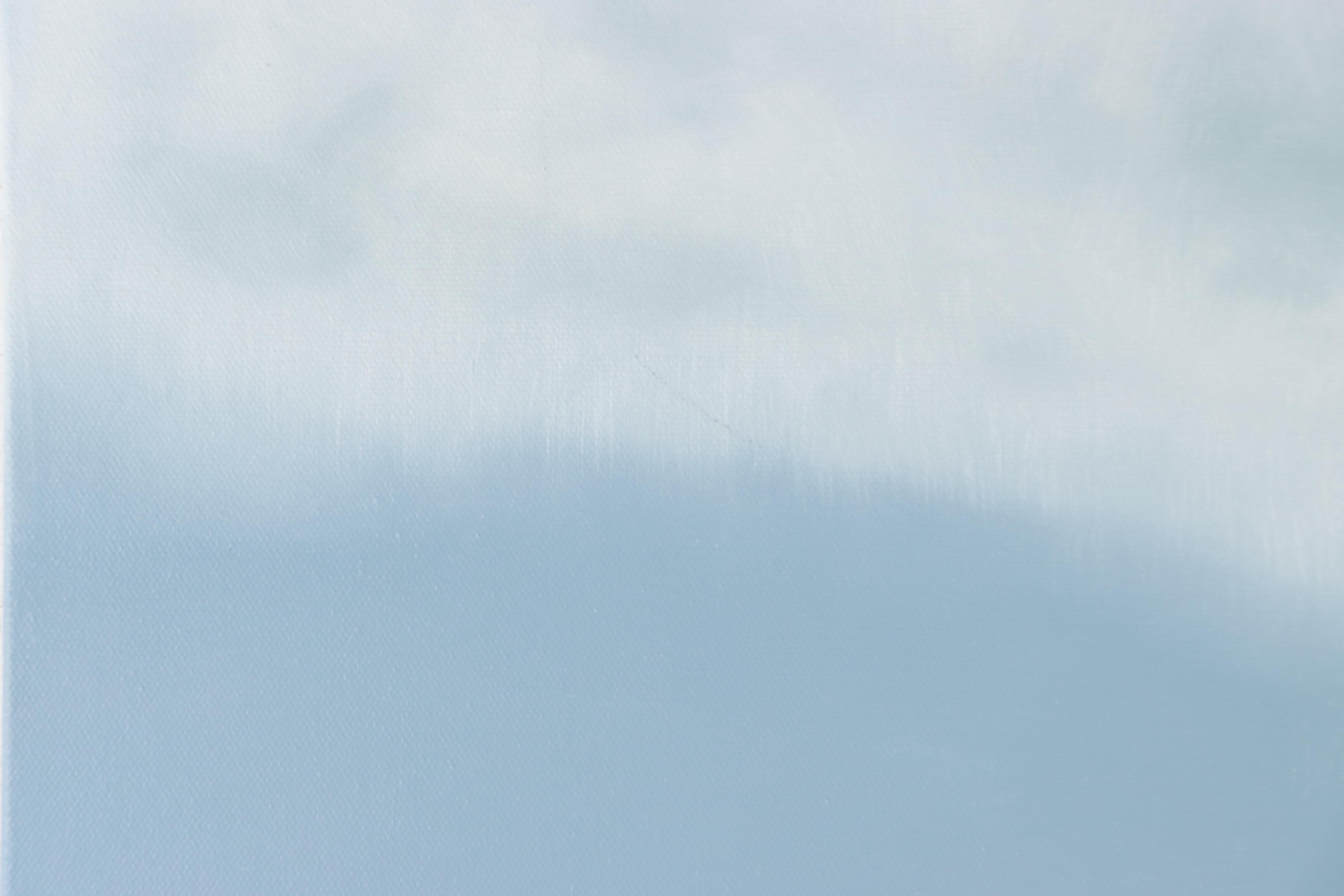 Sarah Brown Skyscape Oil Painting "Mountain Range," 21st Century