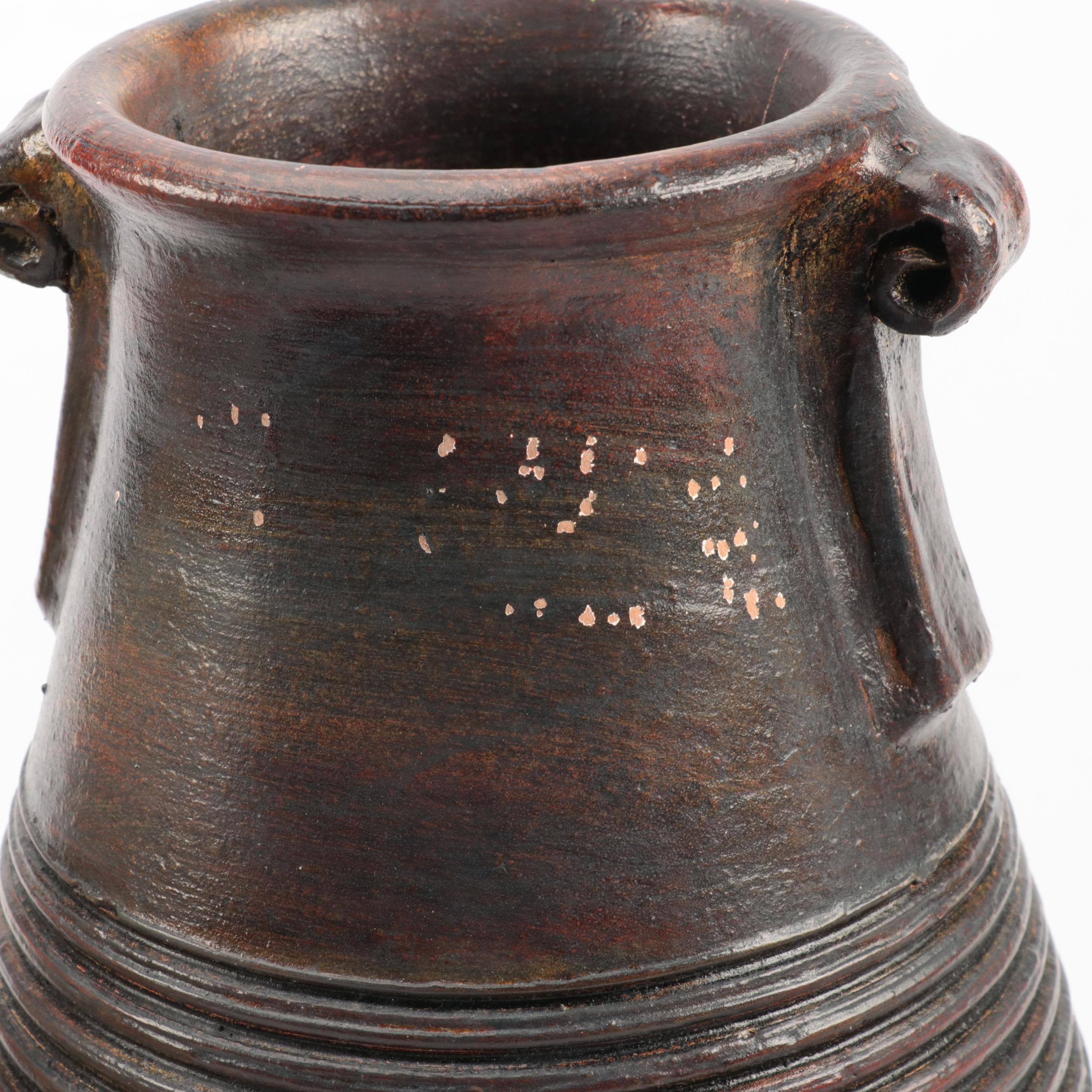 Antique Apollinaris Mineral Water Bottle, Signed Art Pottery Vase, and More