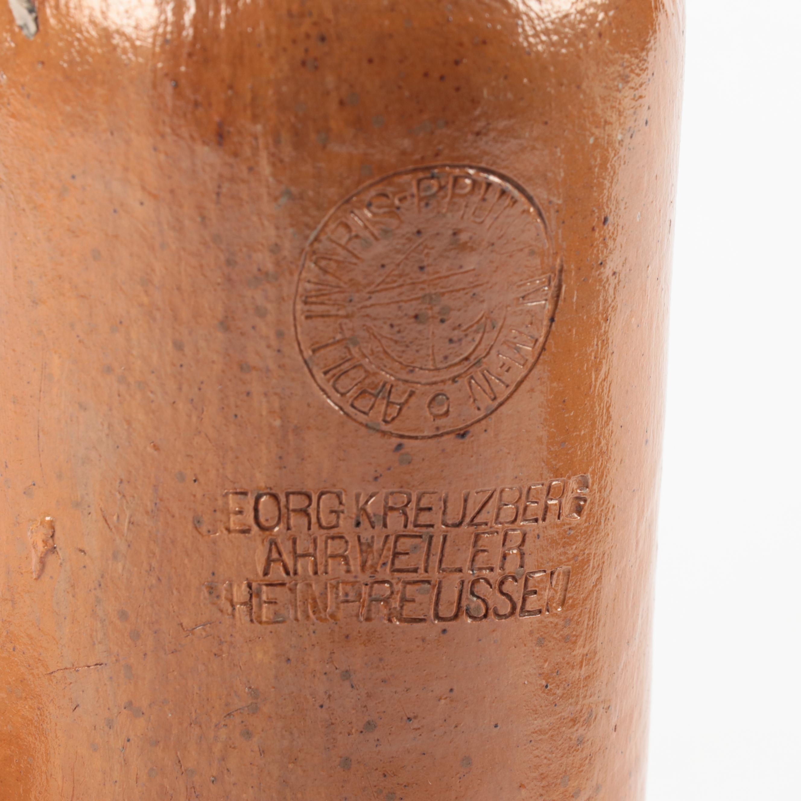 Antique Apollinaris Mineral Water Bottle, Signed Art Pottery Vase, and More