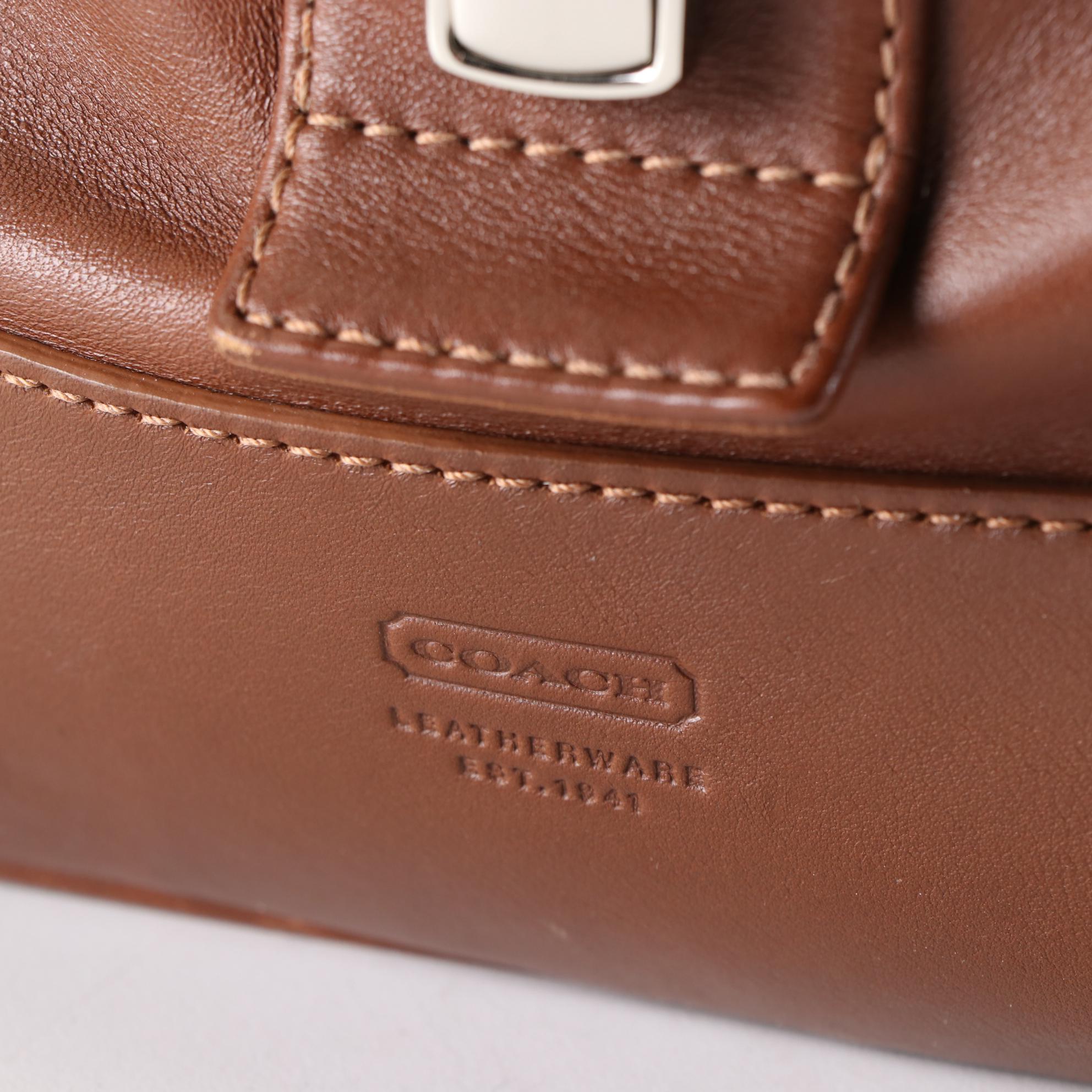 Coach Factory Large Cabin Duffle Bag in Brown Leather