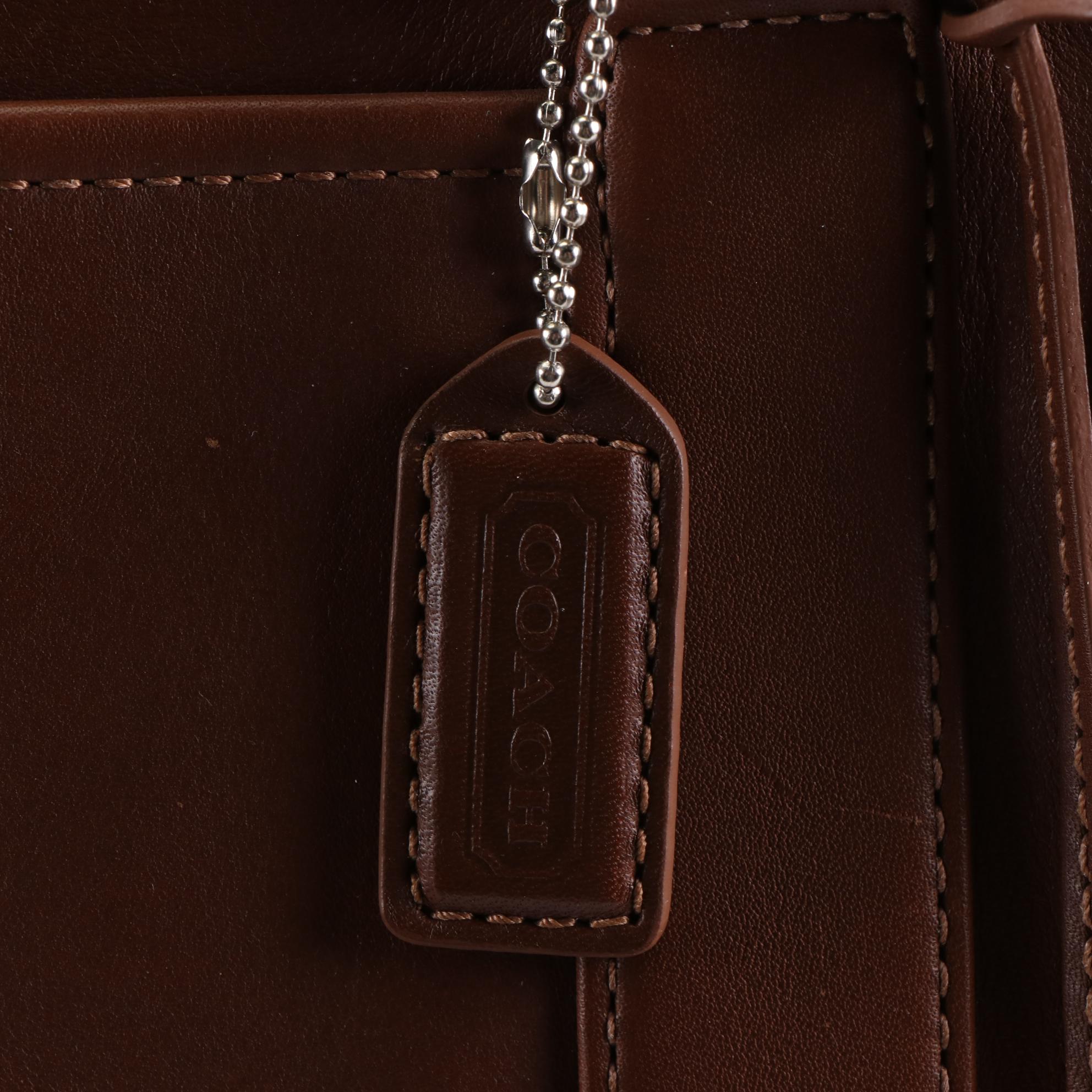 Coach Factory Large Cabin Duffle Bag in Brown Leather