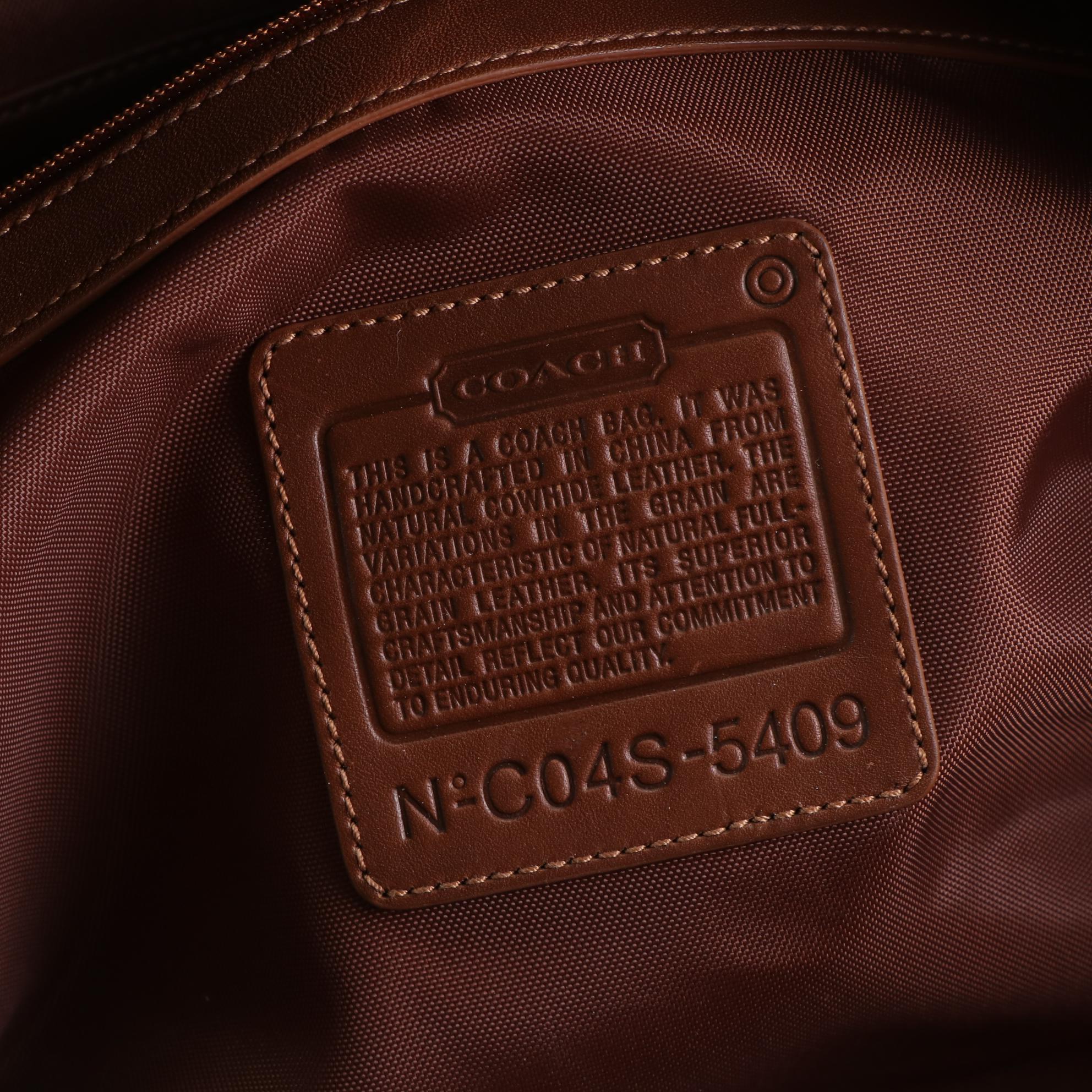 Coach Factory Large Cabin Duffle Bag in Brown Leather