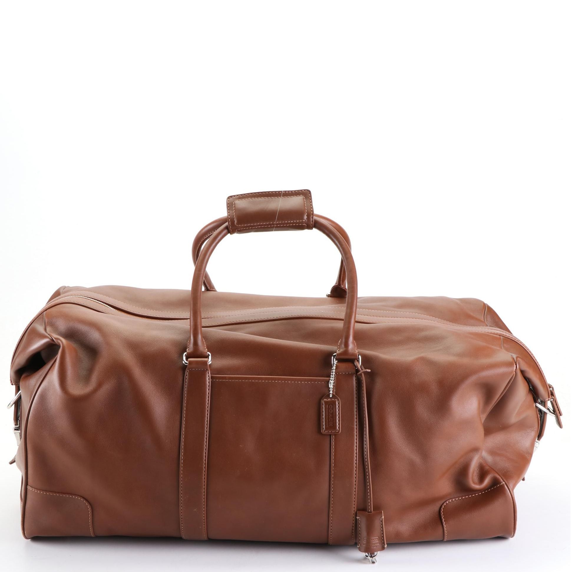 Coach Factory Large Cabin Duffle Bag in Brown Leather