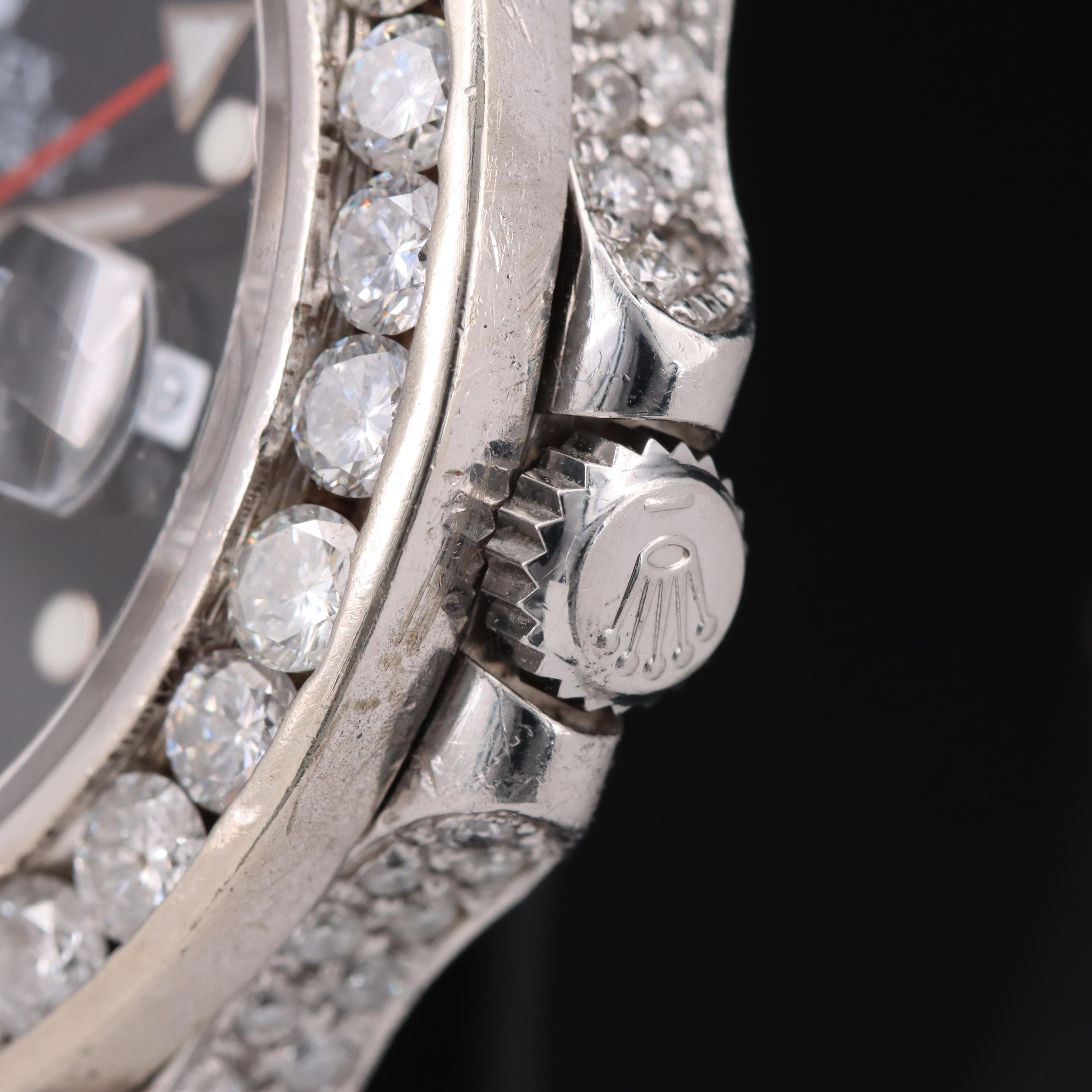 1999 Rolex Explorer II 8.83 CTW Custom Diamond Watch