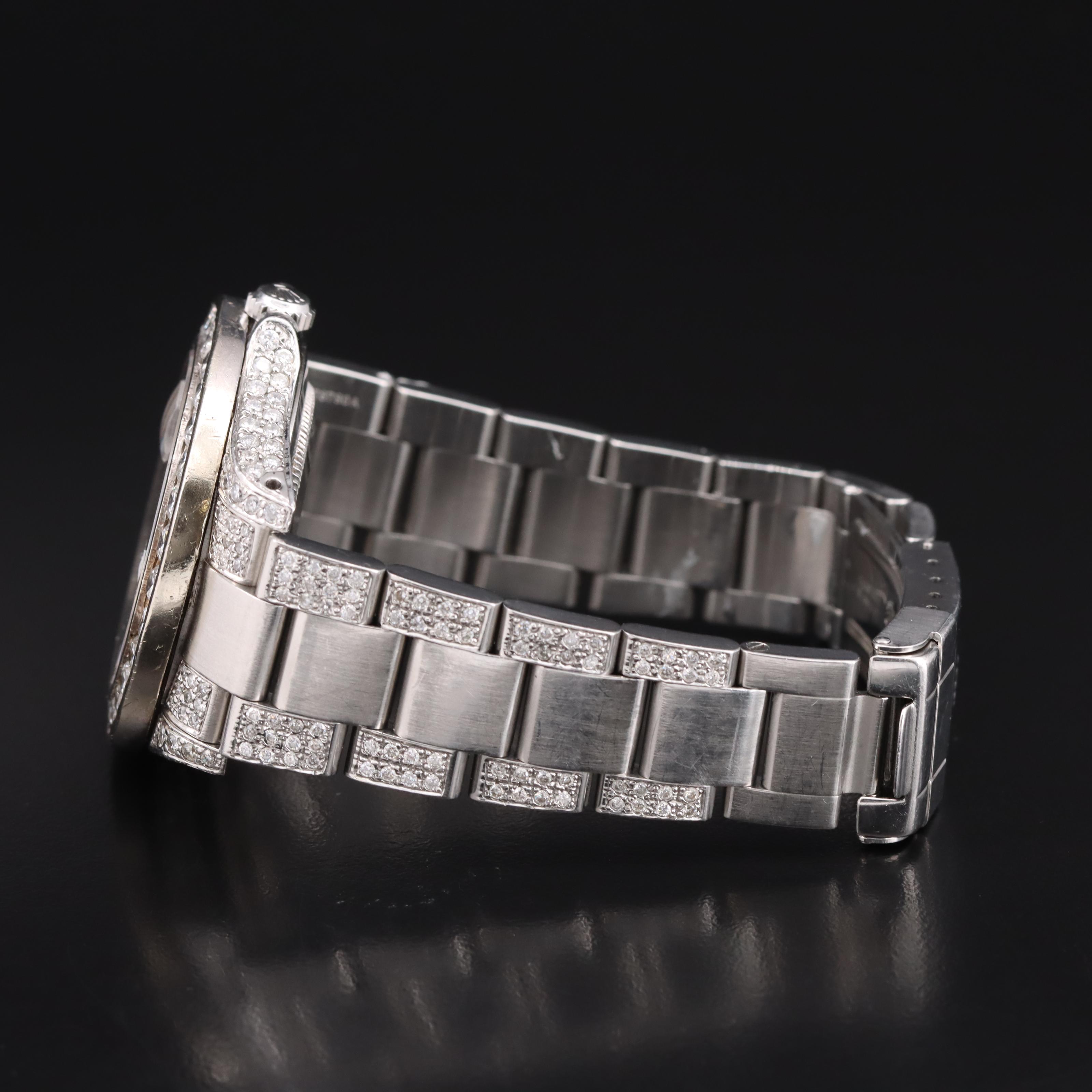 1999 Rolex Explorer II 8.83 CTW Custom Diamond Watch